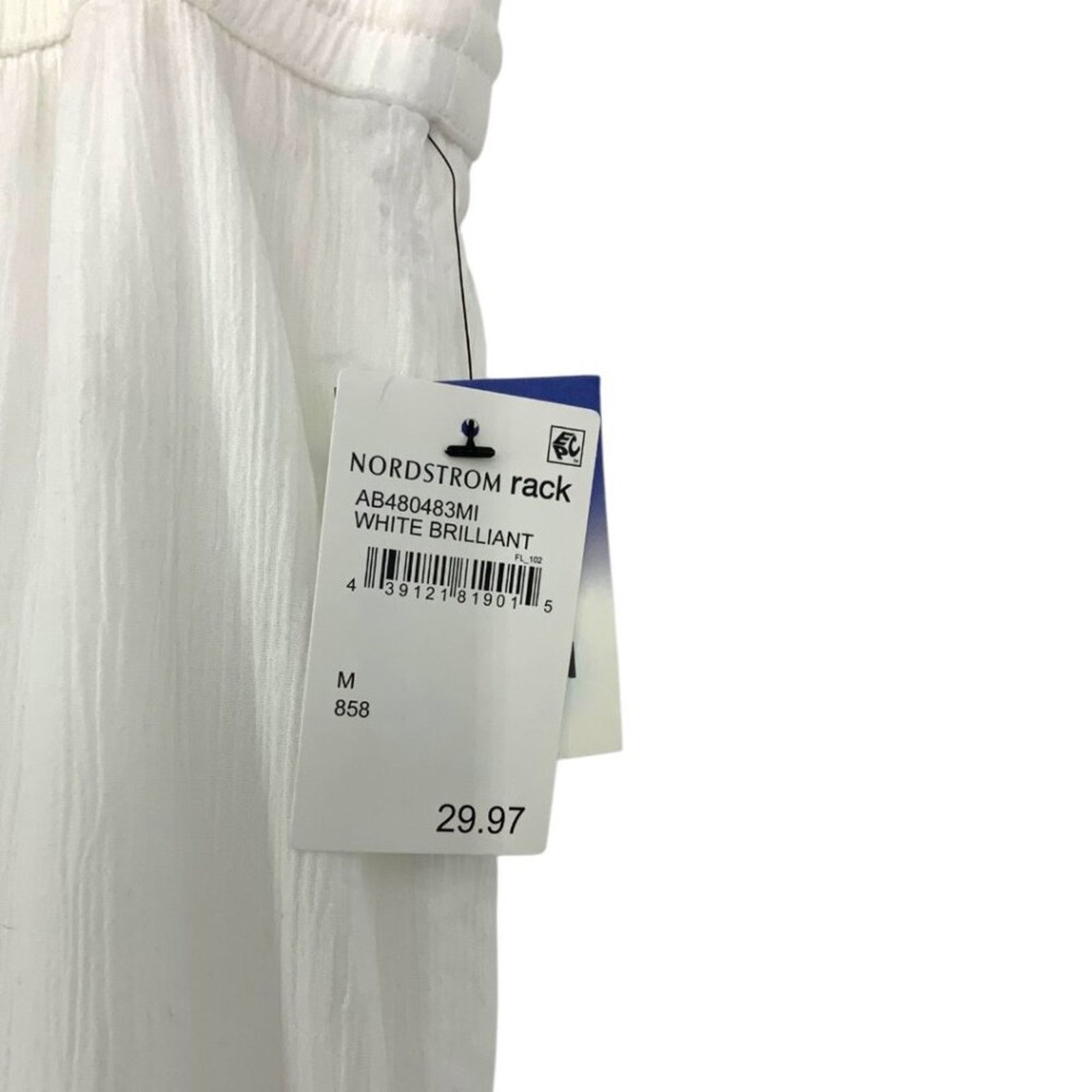 Other Abound Wide Leg Cotton Pants White Size Medium NWT $30 MSRP Size 30" / US 8 / IT 44 - 4 Thumbnail