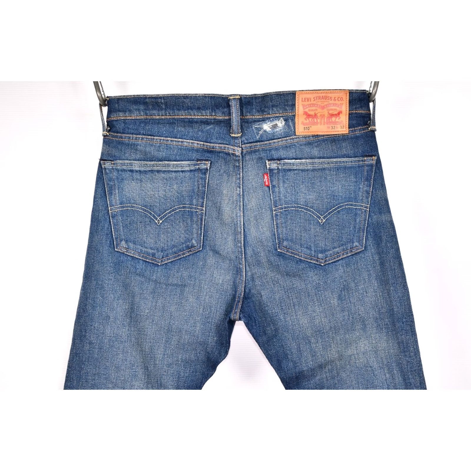 Levi's Levi's 510 White Oak Cone Denim Jeans Distressed Men's W32 L32 Blue Size US 32 / EU 48 - 7 Thumbnail
