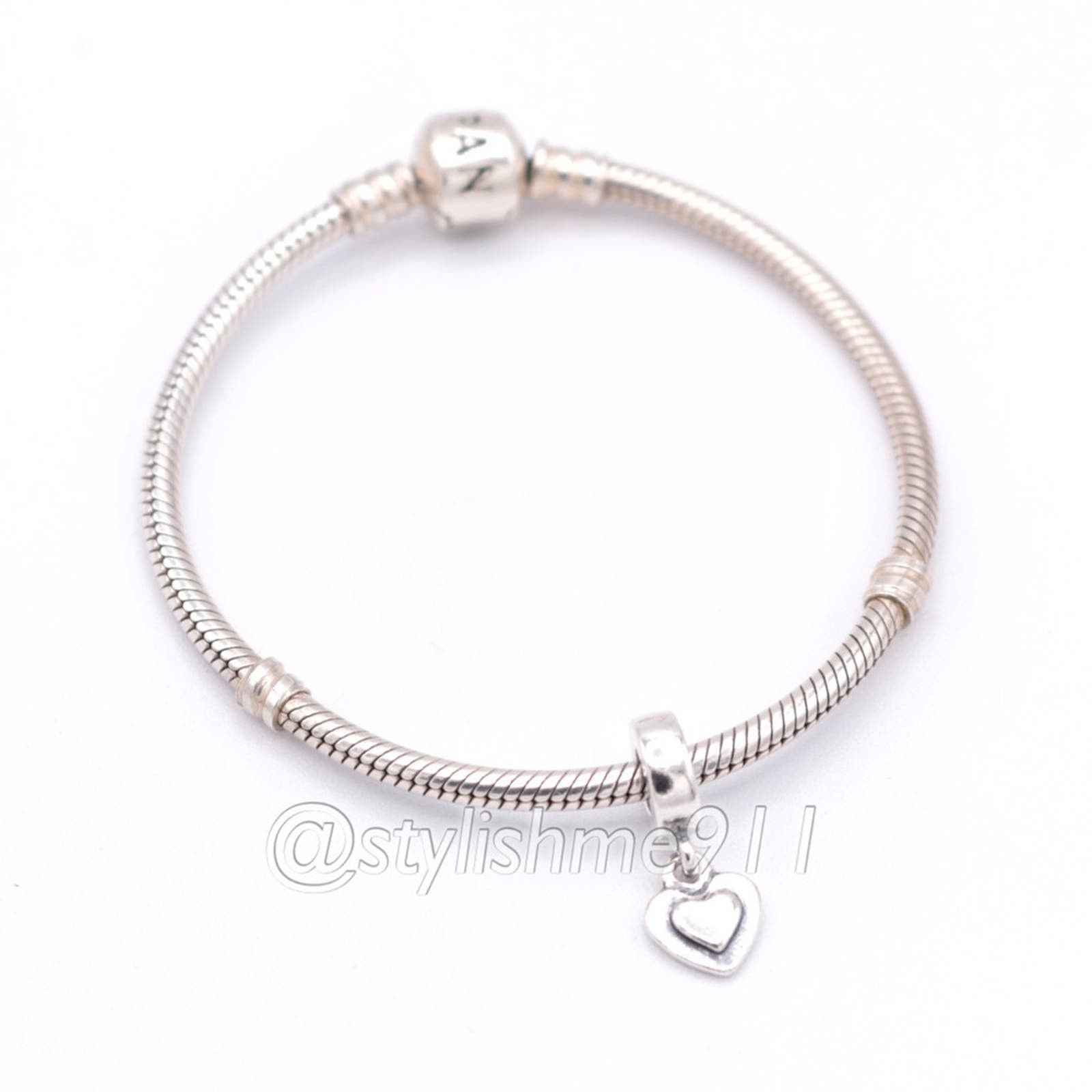 pandora Authentic PANDORA Silver Heart Dangle - 790373 Size ONE SIZE - 5 Thumbnail