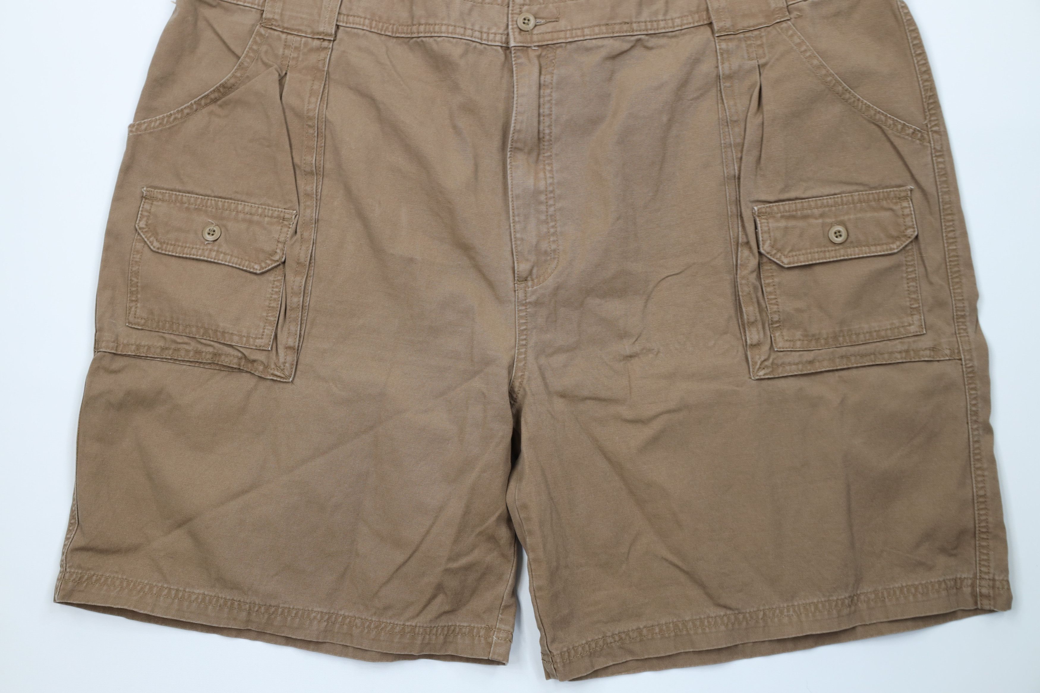 Cabelas Vintage Cabelas Knee Canvas Hiking Trekking Shorts Brown Size US 44 / EU 60 - 3 Thumbnail