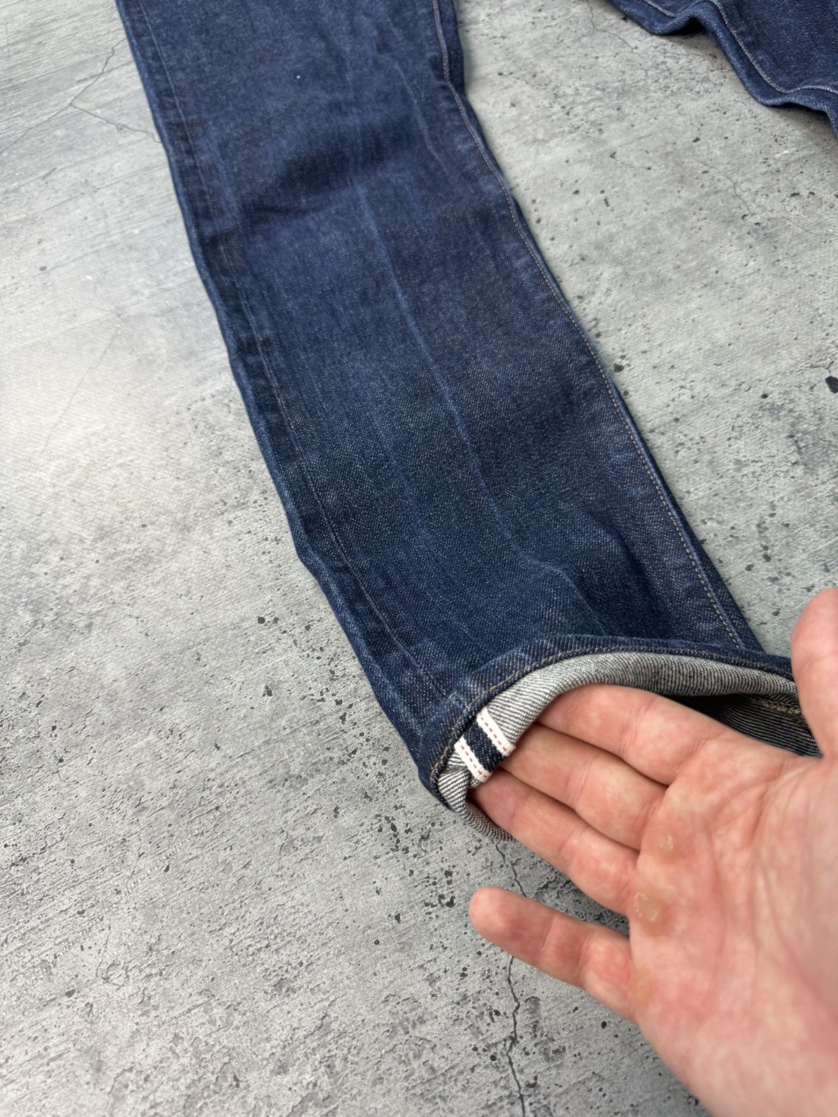 Japanese Brand Vintage Uniqlo Jeans Selvedge Regular Fit Size 31 Size US 31 - 3 Thumbnail