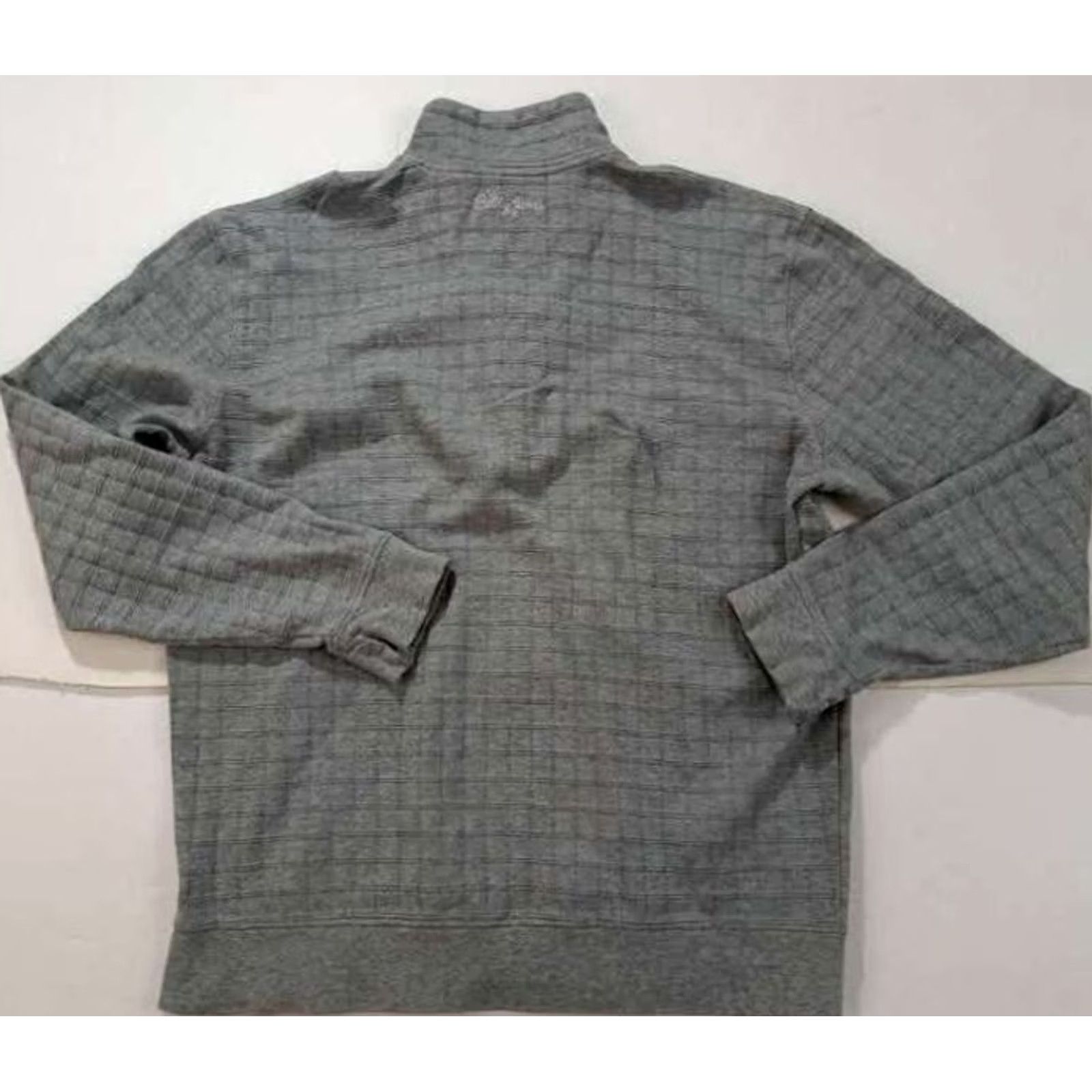 Vintage VINTAGE Bobby Jones 1/4 Zip Squares Knit Pima Cotton Sweater Men Medium Gray Bobby Jones Pullover Knit Sweater Size US M / EU 48-50 / 2 - 7 Thumbnail