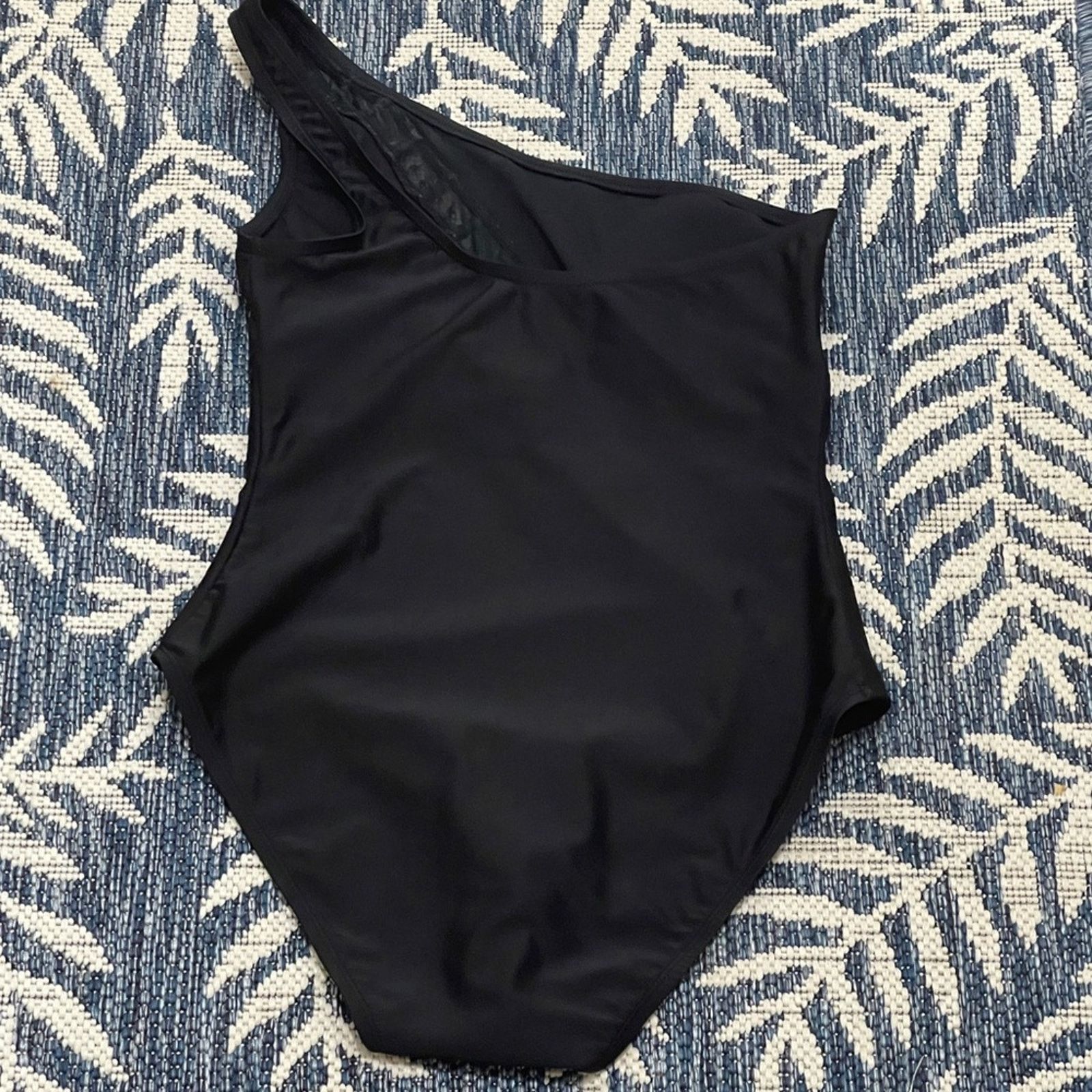 Other BLEU ROD BEATTIE Meshing One Shoulder Black Swim Suit Size ONE SIZE - 4 Thumbnail