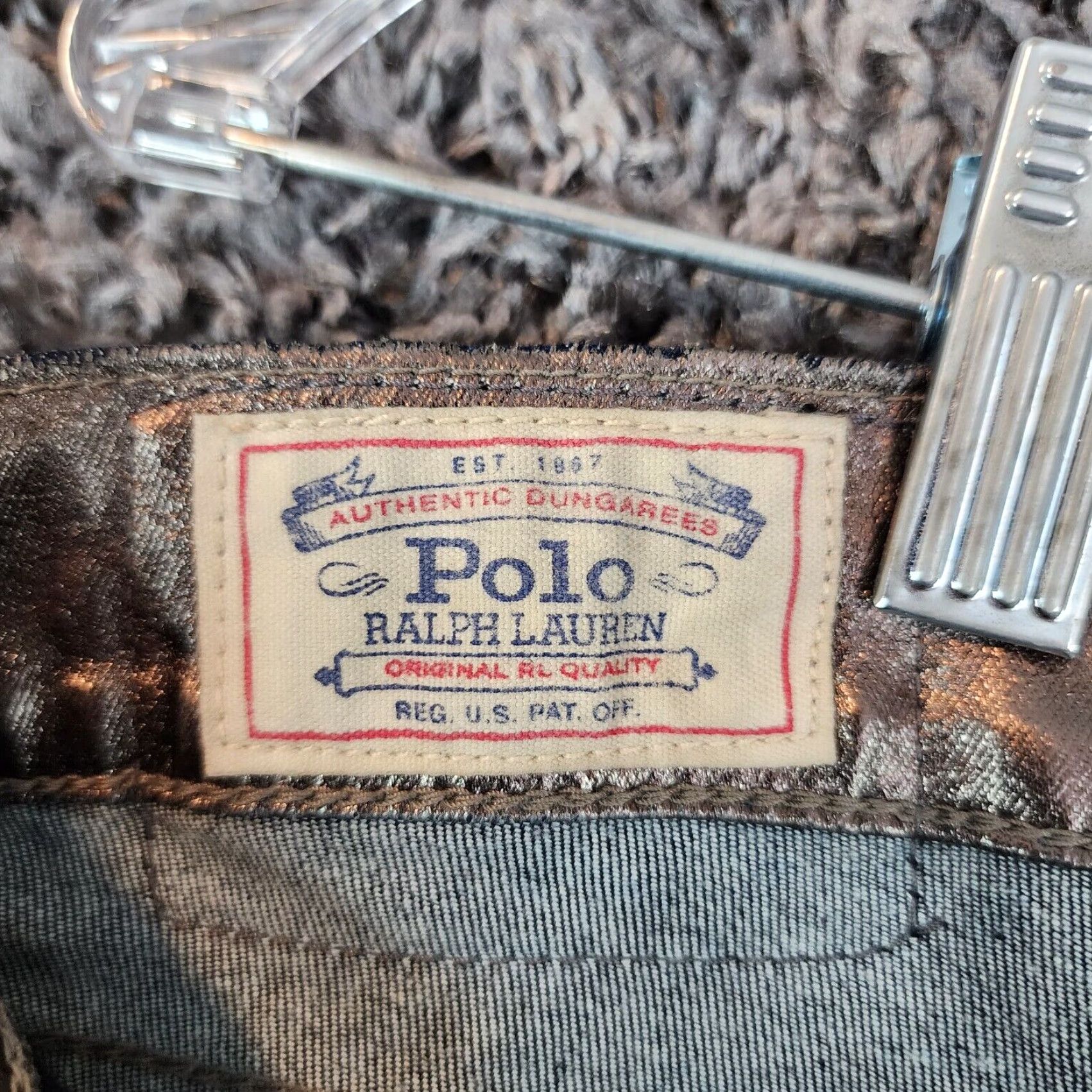 Polo Ralph Lauren VINTAGE Polo Ralph Lauren Men's Pants Skinny Ankle Stretch Size 33 Copper 90s Mens Size US XS / EU 42 / 0 - 6 Thumbnail