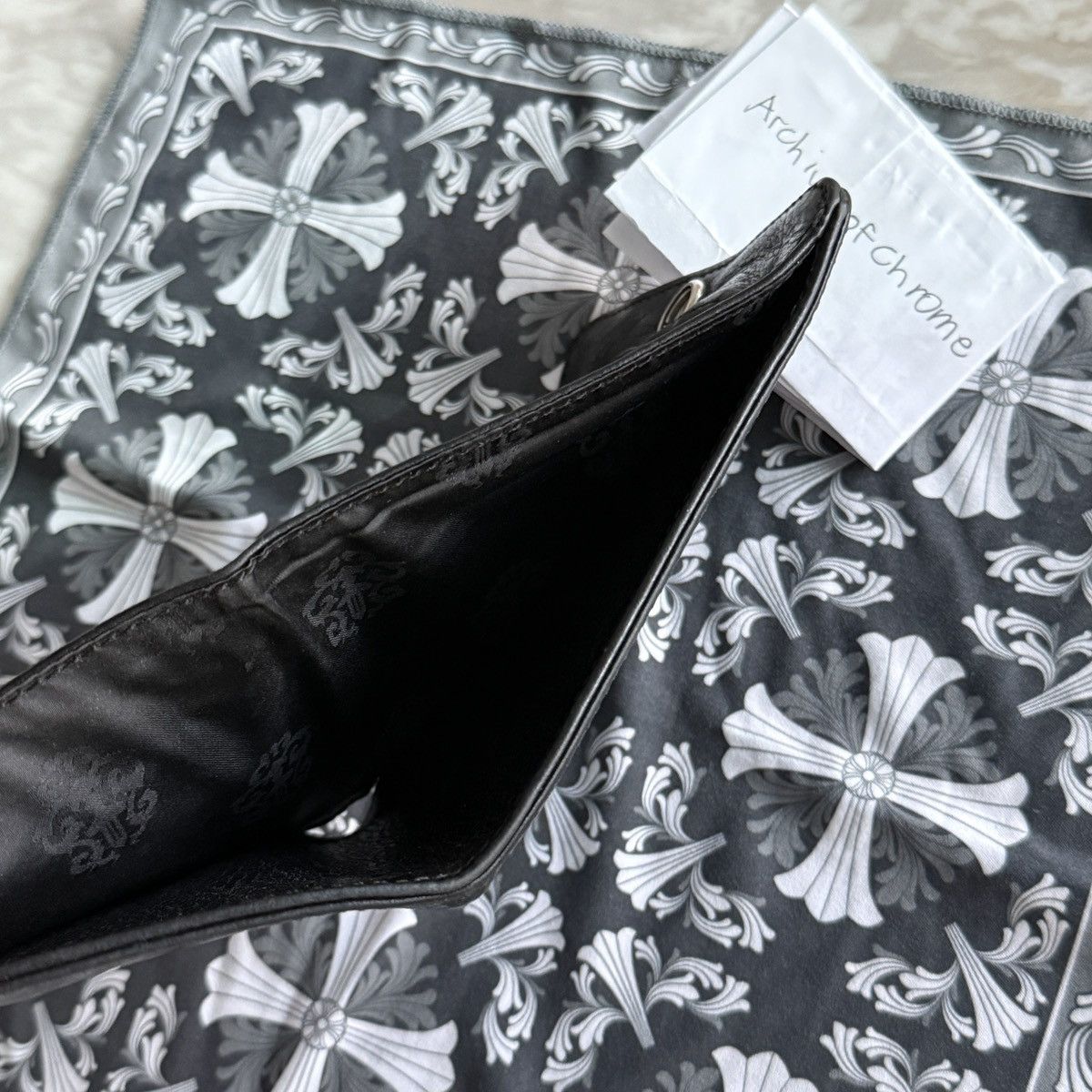 Chrome Hearts Chrome Hearts 1SNAP Button Leather Wallet Size ONE SIZE - 7 Thumbnail