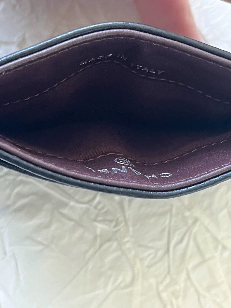 Chanel CHANEL Gold Logo Diamond Lambskin Card Bag 2504-Nextarrow Size ONE SIZE - 7 Thumbnail
