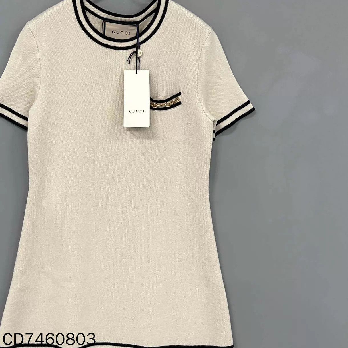 Gucci GUCCI Women's Off-White Horsebit Dress XS Size XS / US 0-2 / IT 36-38 - 1 Thumbnail