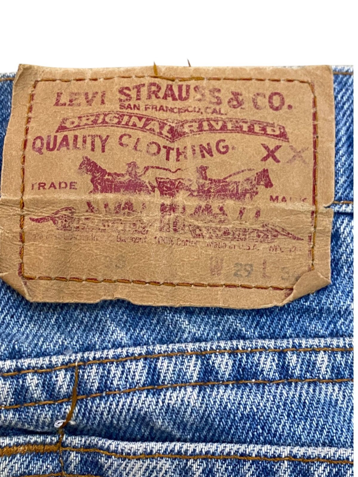 Levi's Vintage Levis505 90’s Faded Grunge Loose Jeans Size US 29 - 10 Thumbnail
