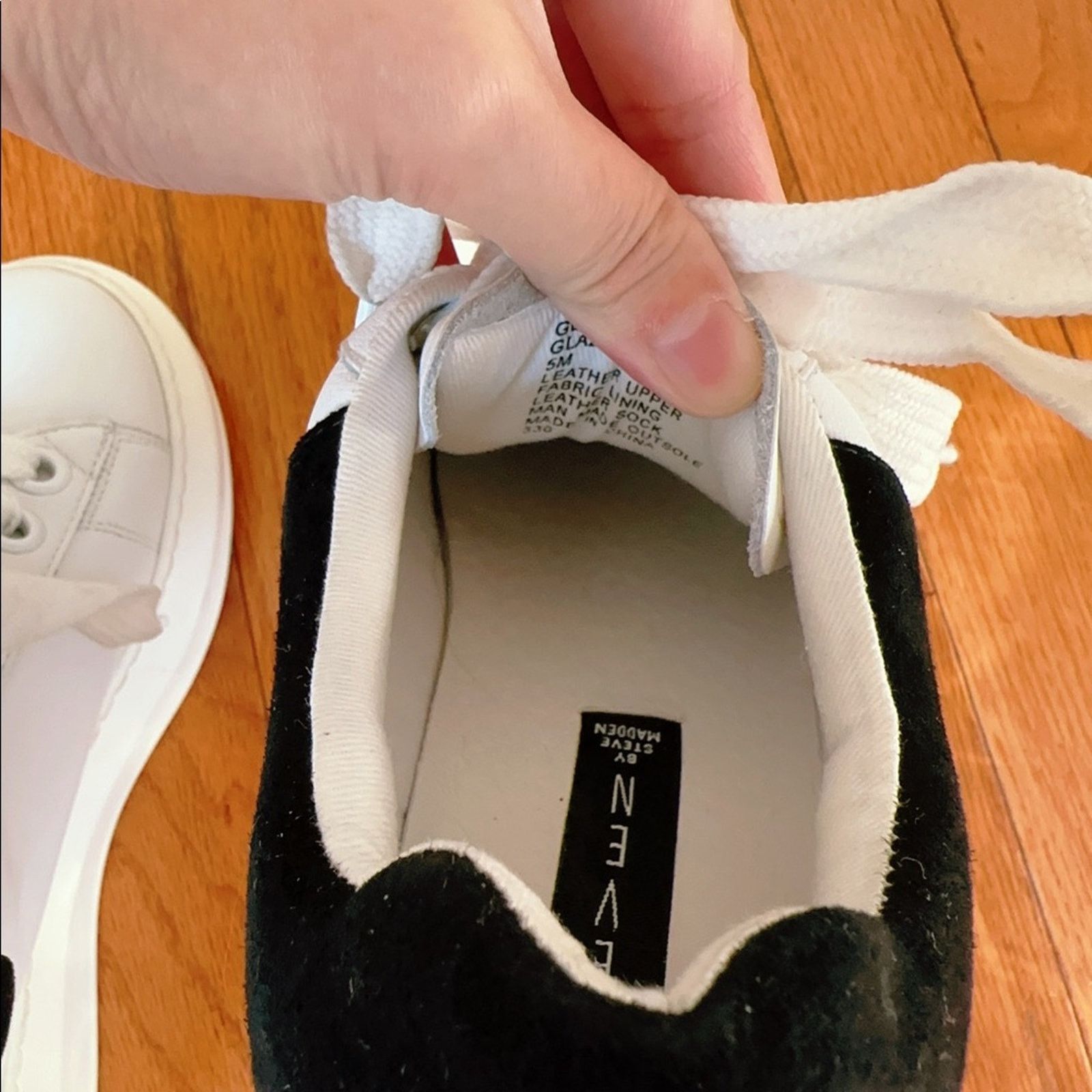 Steve Madden Steven Madden Leather Platform Sneakers Women's 5M Size US 5 / IT 35 - 4 Thumbnail