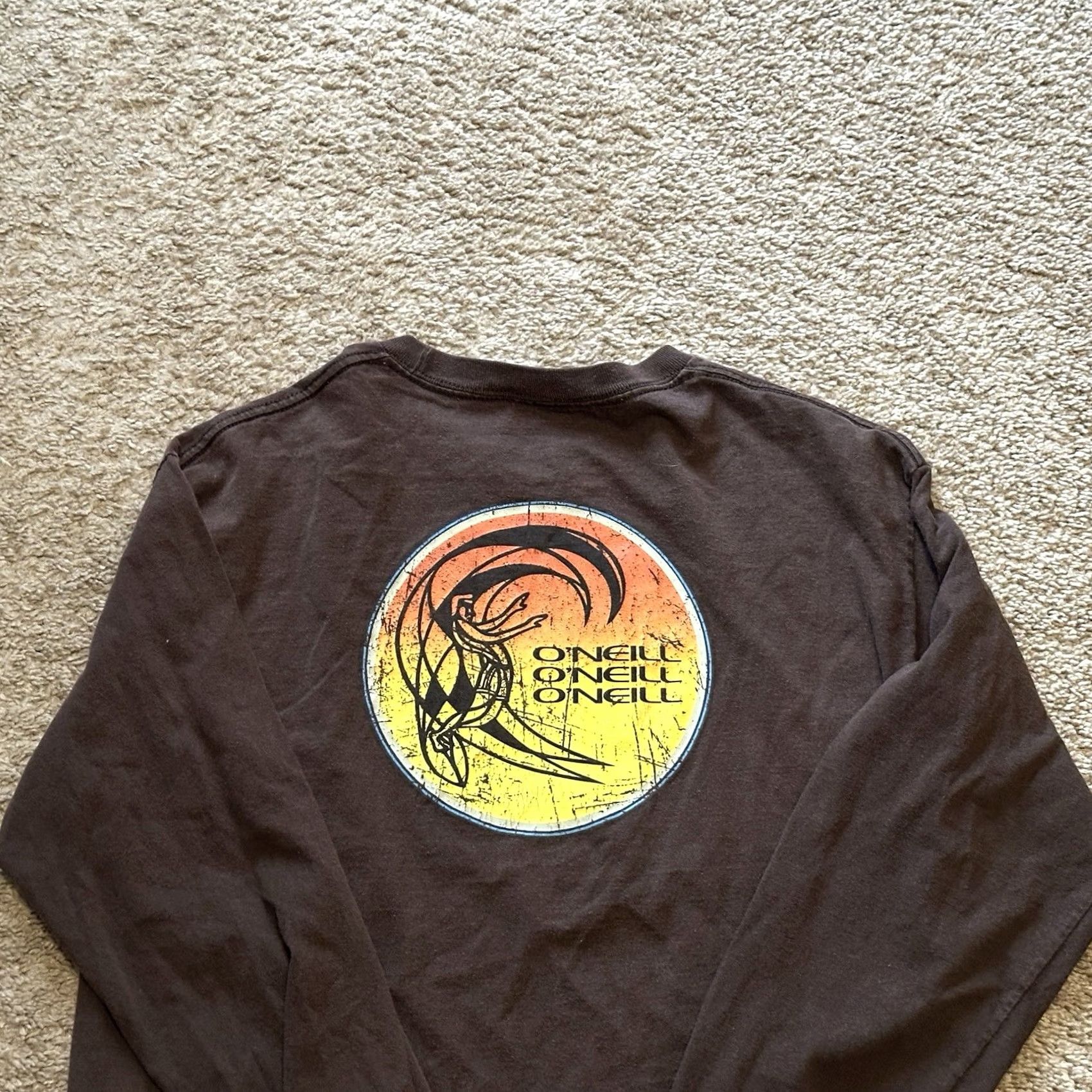O'Neill VINTAGE O'Neill Shirt Mens L Surf Grunge Long Sleeve Brown Size US L / EU 52-54 / 3 - 5 Thumbnail