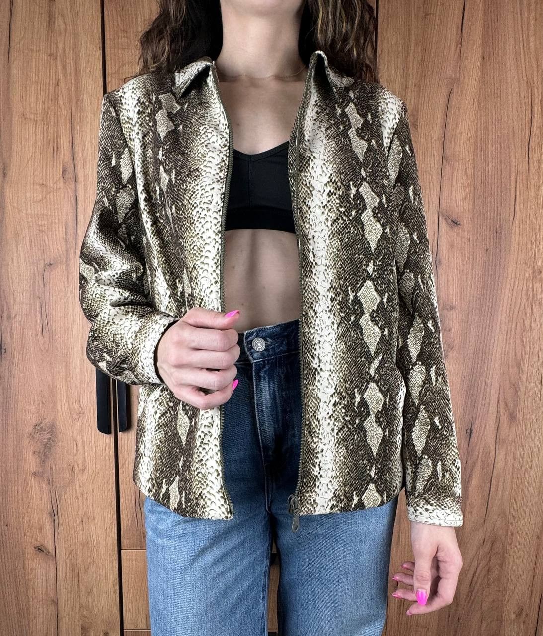 Japanese Brand VARSITY BOMBER 00s SNAKEs print JACKET Size M / US 6-8 / IT 42-44 - 1 Thumbnail
