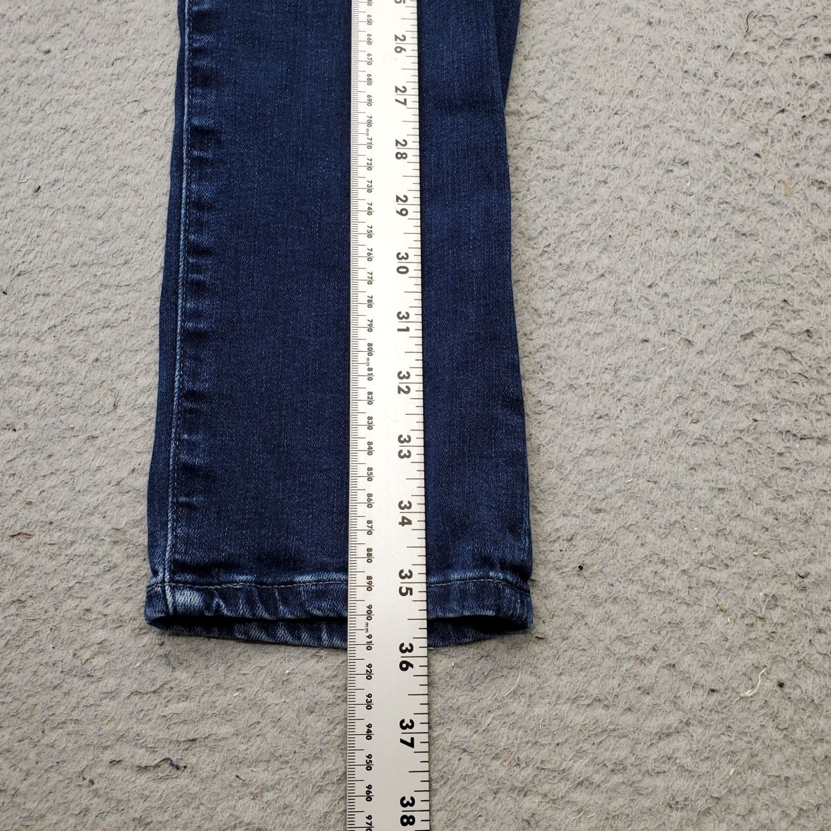 Denime AG Adriano Goldschmied Skinny Jeans Womens 30R Blue Denim Stitch 5-Pocket Stretch Design Jeans Size 30" / US 8 / IT 44 - 4 Thumbnail