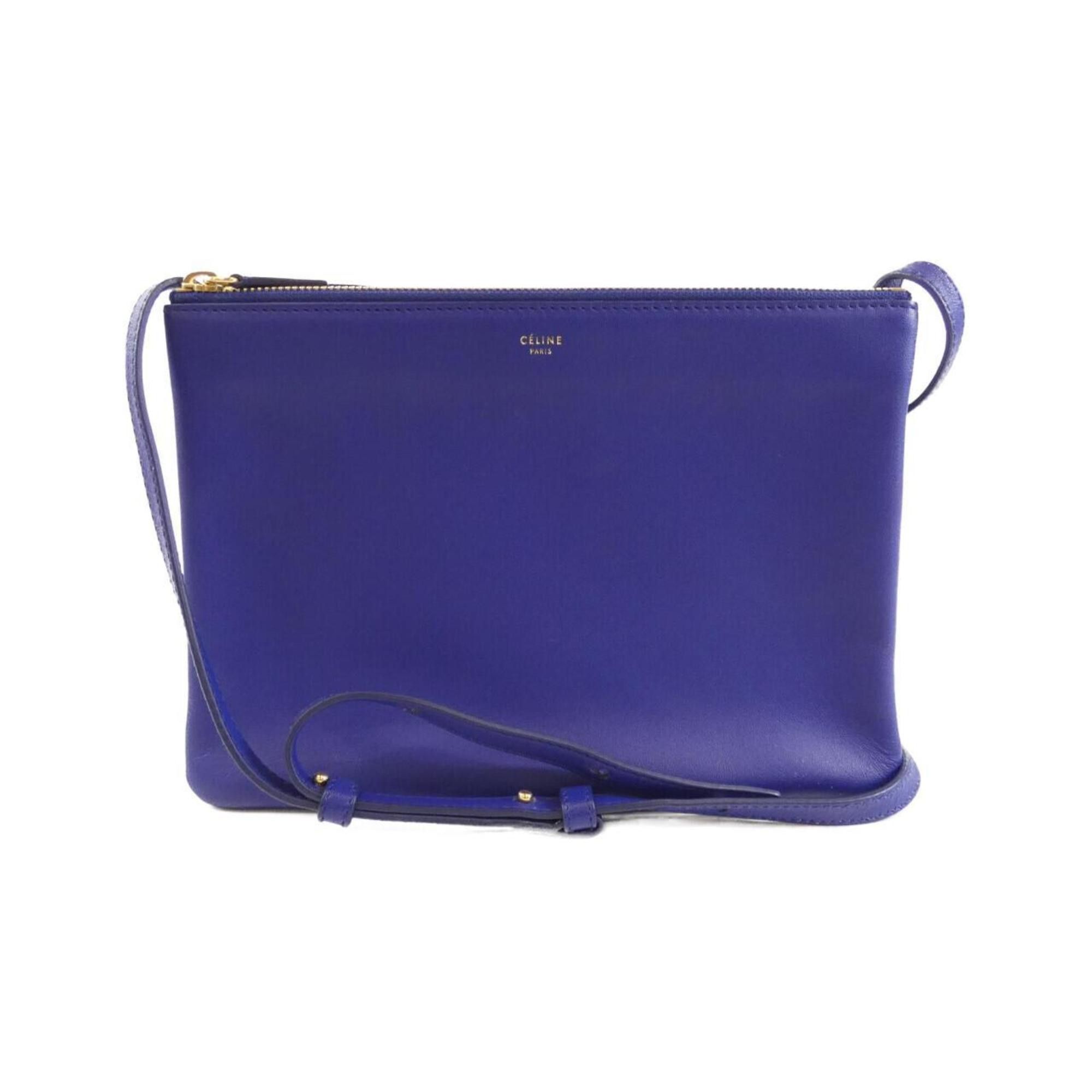 Celine Large Trio 171453Eta Shoulder Bag in Gold, Women's