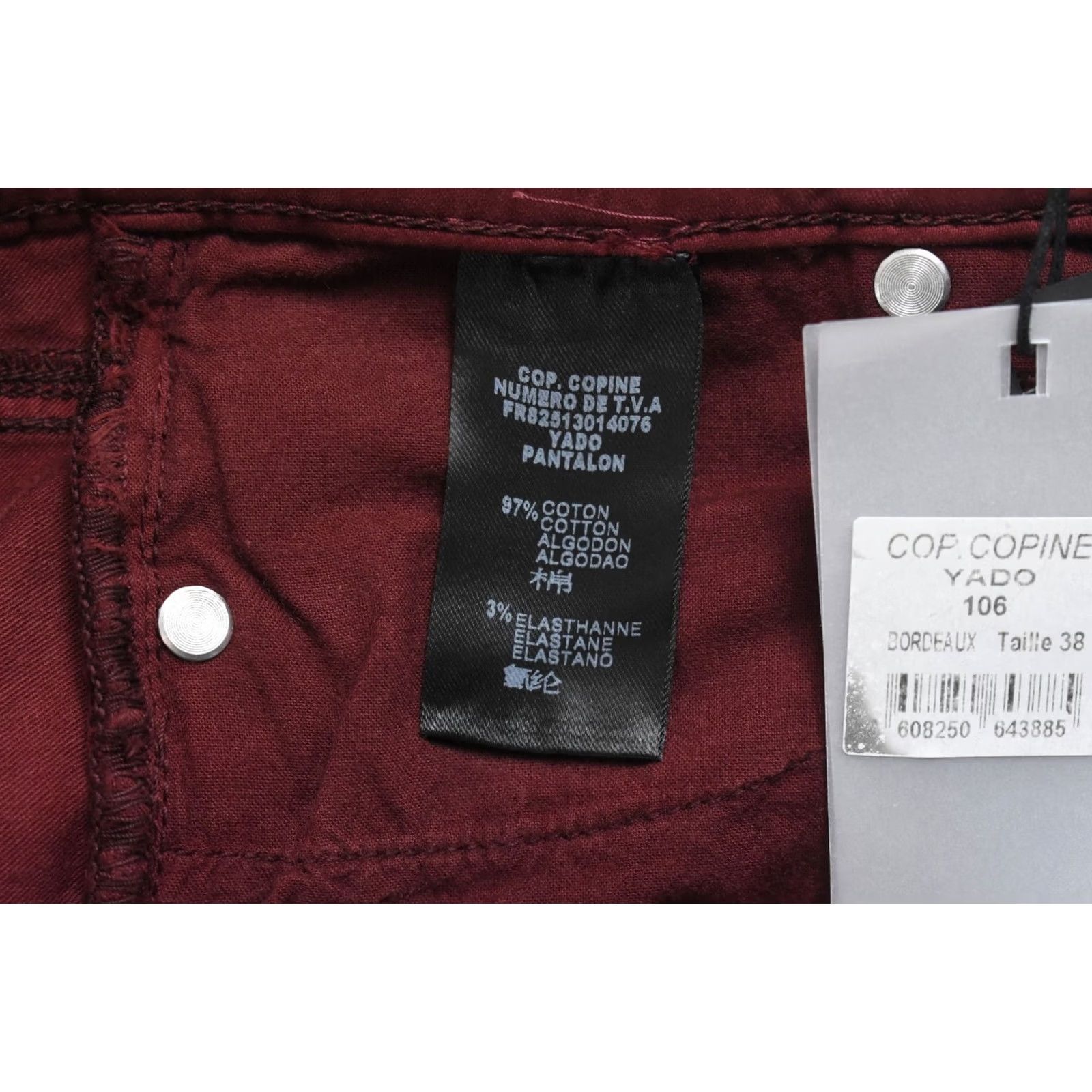 Cop Copine COP COPINE Yado Jeans EU 38 Slim Fit Zip Fly Logo Women's Size 26" / US 2 / IT 38 - 5 Thumbnail