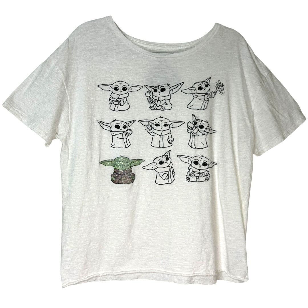 Disney Star Wars Disney GROGU Baby Yoda Graphic T-Shirt Short Slee Size XL / US 12-14 / IT 48-50 - 1 Thumbnail