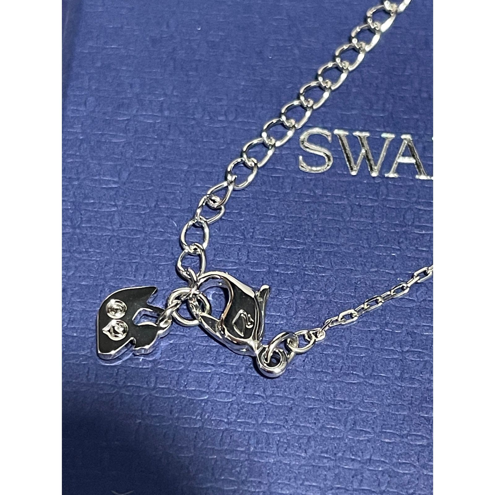 Swarovski Swarovski Crystal Naughty Mini Rhodium-Plated Necklace New Size ONE SIZE - 6 Thumbnail