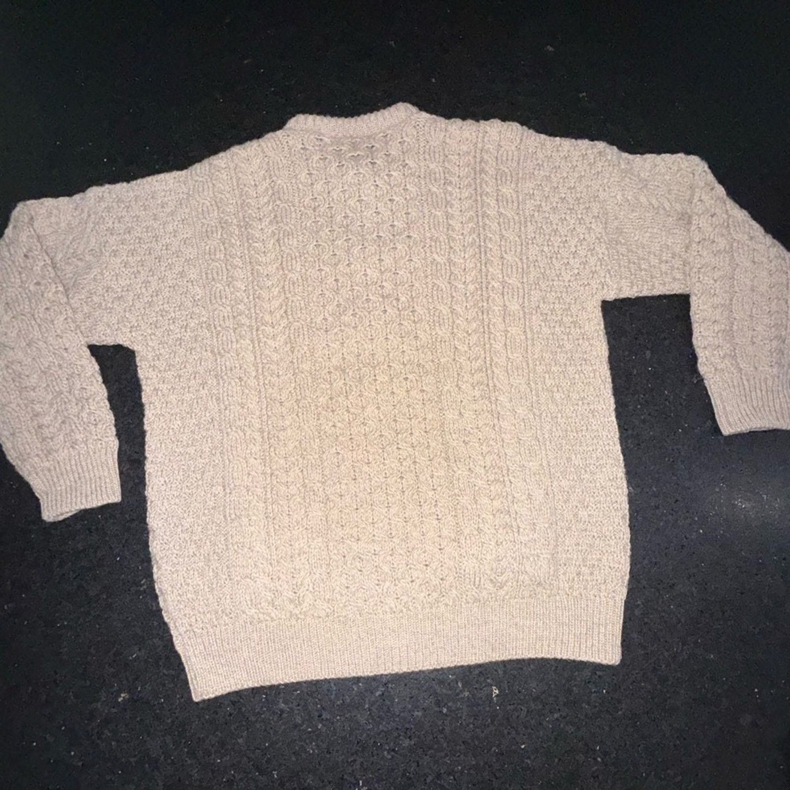 Other BLARNEY 100% MERINO IRISH WOOL IVORY BEIGE CABLE KNIT SZ MED Size M / US 6-8 / IT 42-44 - 7 Thumbnail