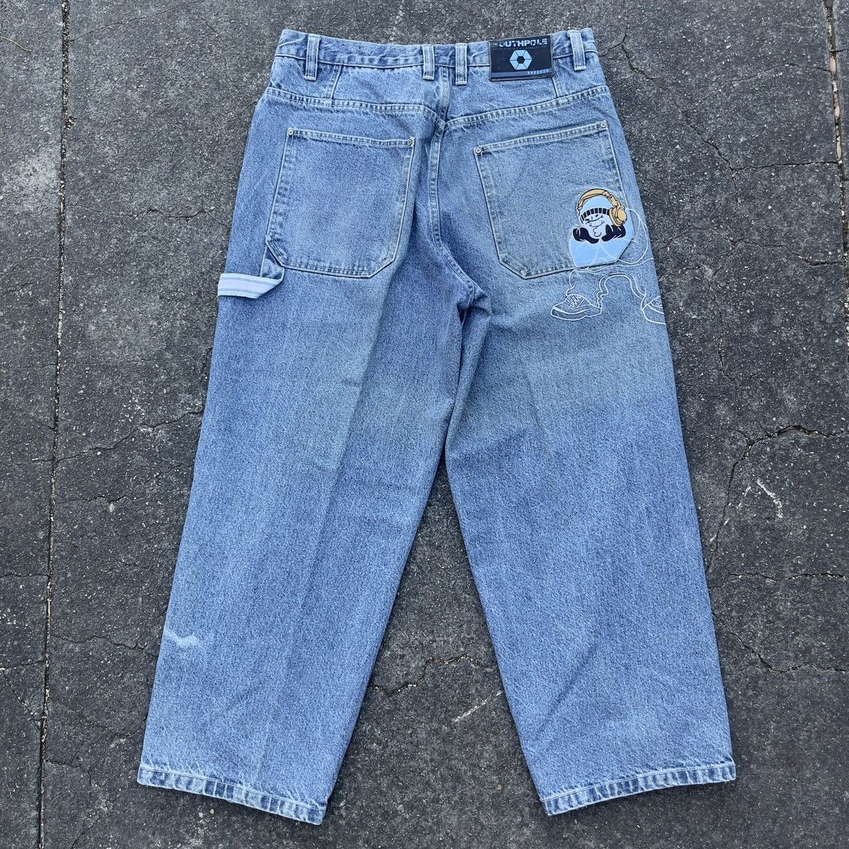 Southpole × Vintage Vintage Y2K SOUTHPOLE Jnco Style Carpenter Jeans Size US 36 / EU 52 - 5 Thumbnail