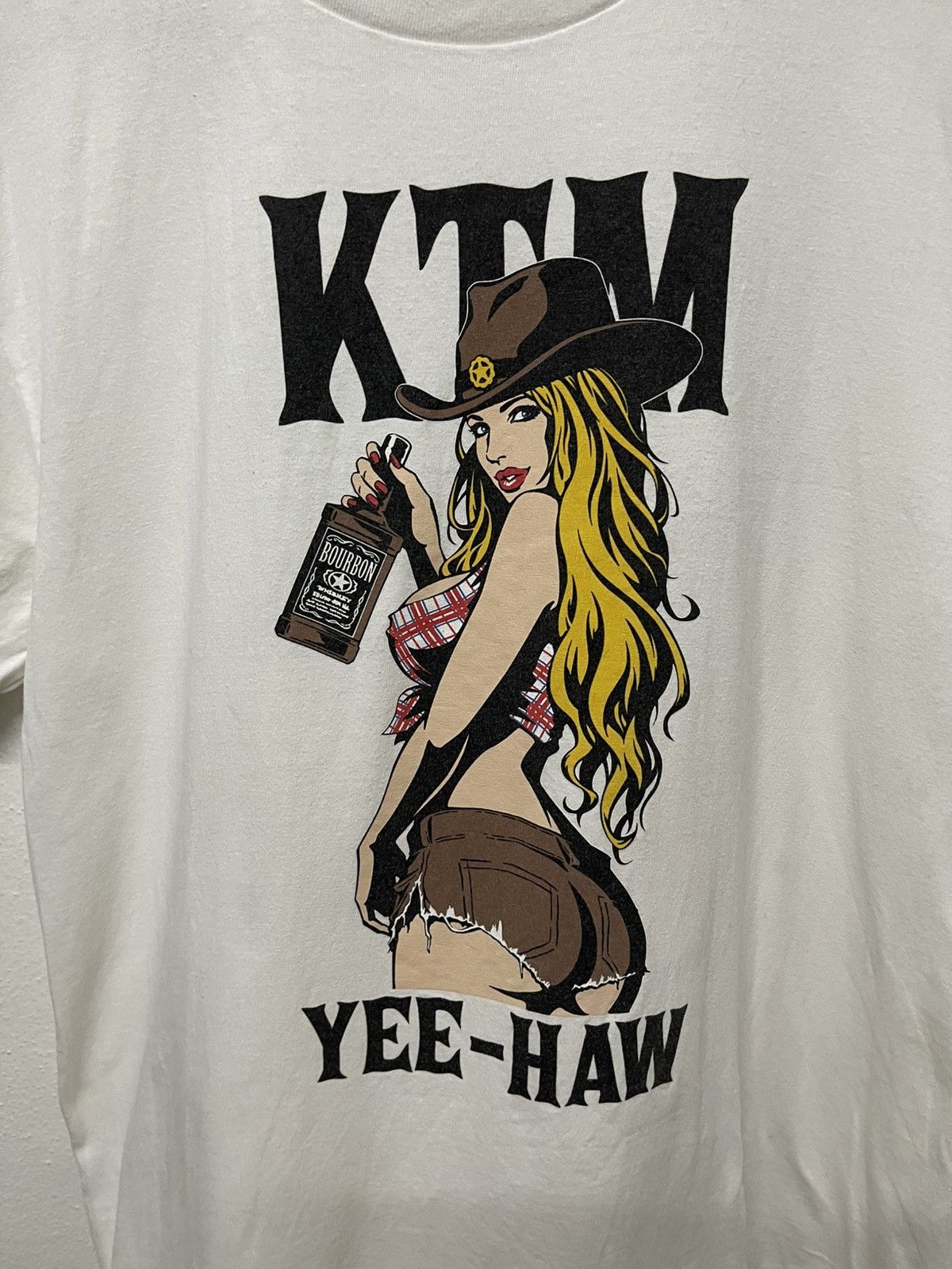 Hysteric Glamour 2000s KTM NAKED GIRL TSHIRT Size US XL / EU 56 / 4 - 5 Thumbnail