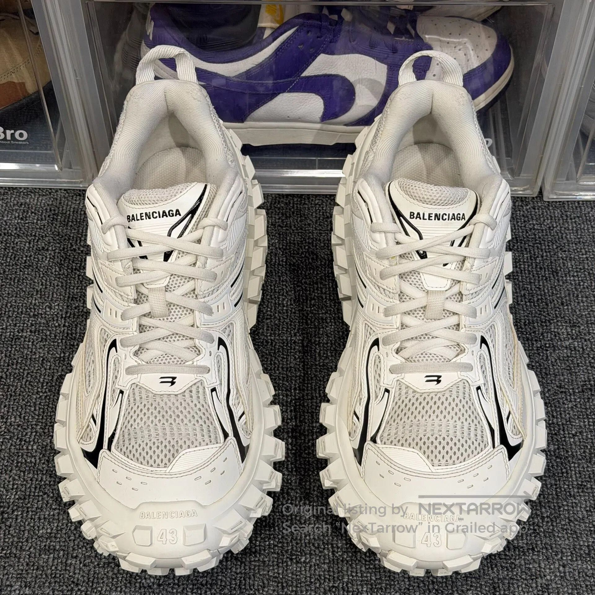 Balenciaga Balenciaga Tire Shoes Black White Size 43. Size US 10 / EU 43 - 3 Thumbnail