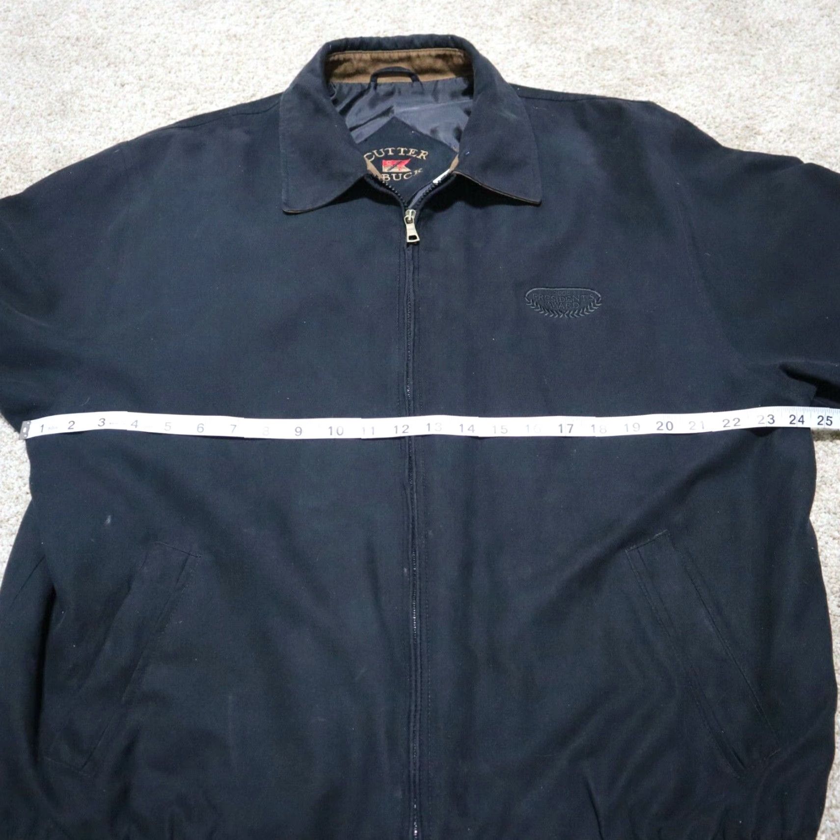 Cutter & Buck Cutter & Buck Jacket - Men - XL - Black - 2005 Presidents Award Ford Sweater Jacket Size US XL / EU 56 / 4 - 7 Thumbnail