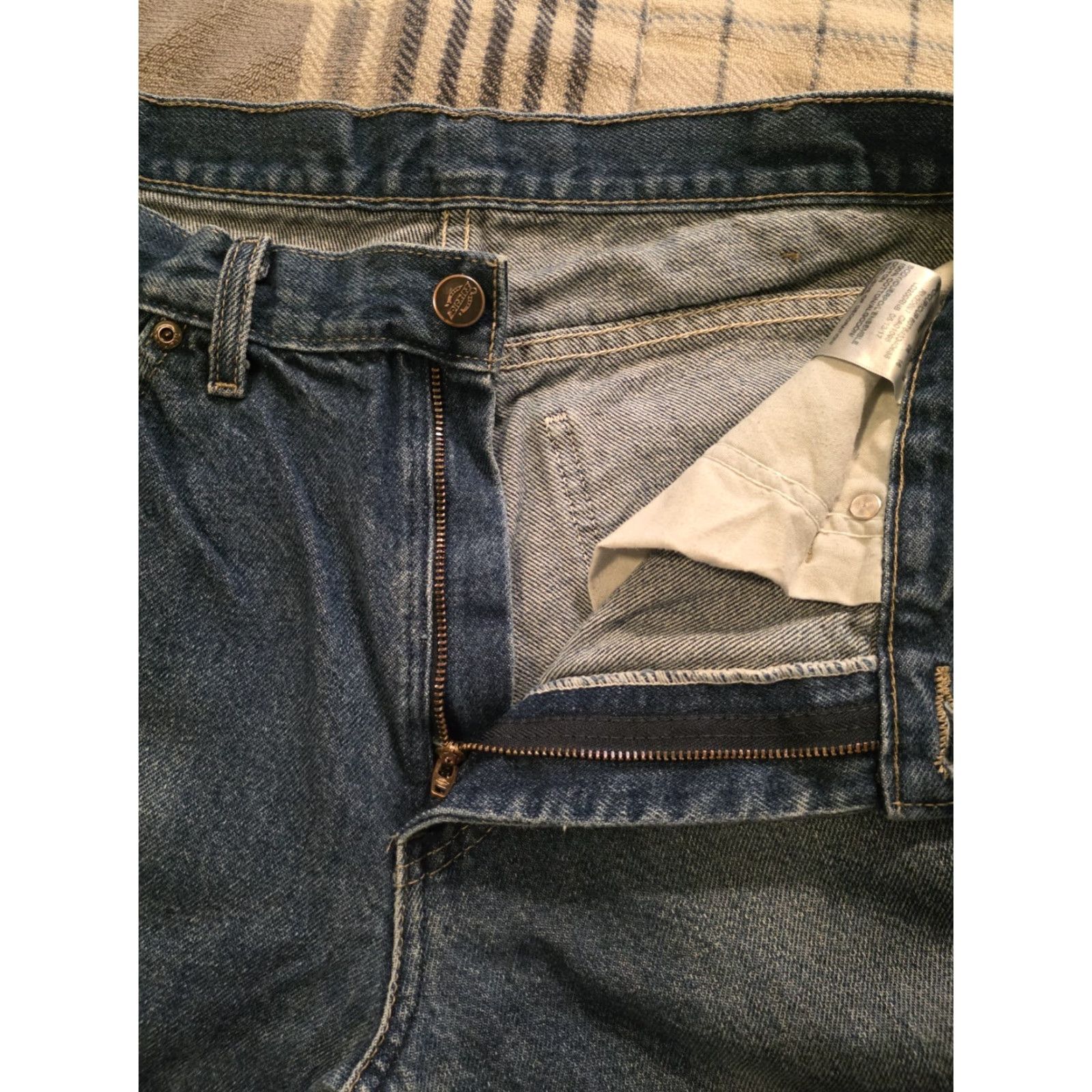 Dickies VINTAGE Dickies Double Knee Carpenter Denim Jeans Men 32x32 Blue Grunge Straight Relaxed Mid Rise 32in Inseam Size US 32 / EU 48 - 7 Thumbnail