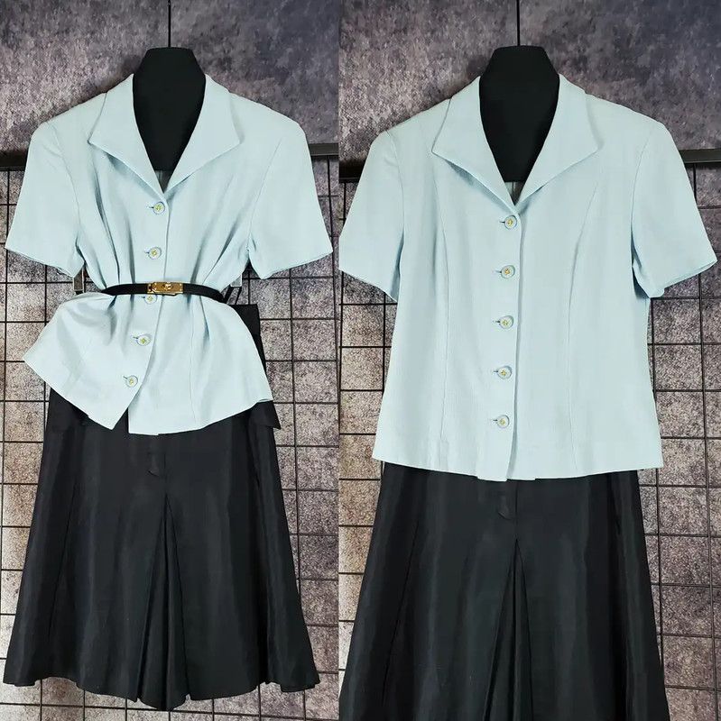 Burberry Burberry Summer Light Blue Wool Blend Jacket Size M / US 6-8 / IT 42-44 - 1 Thumbnail