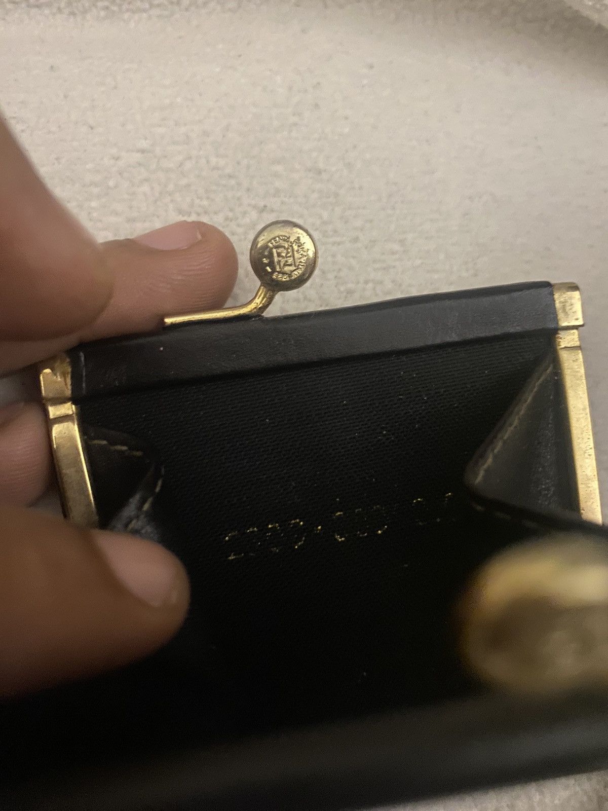 Fendi FENDI PEQUIN KISSLOCK COIN WALLET Size ONE SIZE - 4 Thumbnail