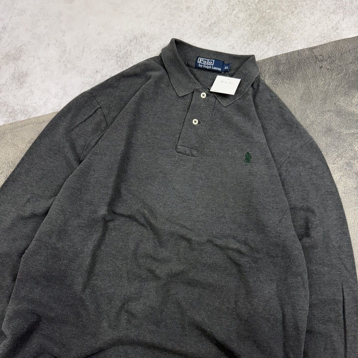 Polo Ralph Lauren POLO RALPH LAUREN grey long poloshirt Size US XXL / EU 58 / 5 - 3 Thumbnail