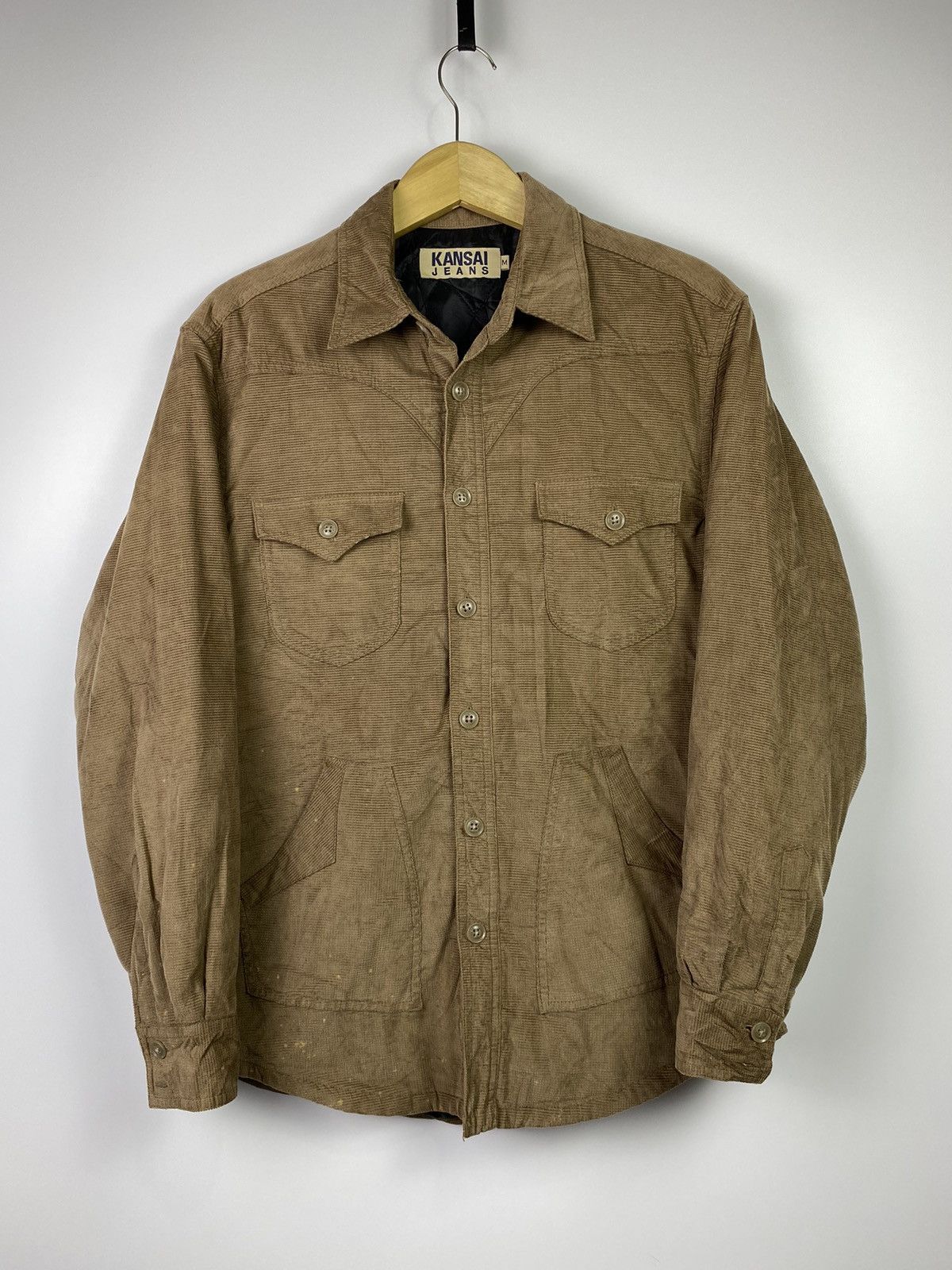 Japanese Brand Kansai yamamoto corduroy brown jacket Size US L / EU 52-54 / 3 - 2 Thumbnail