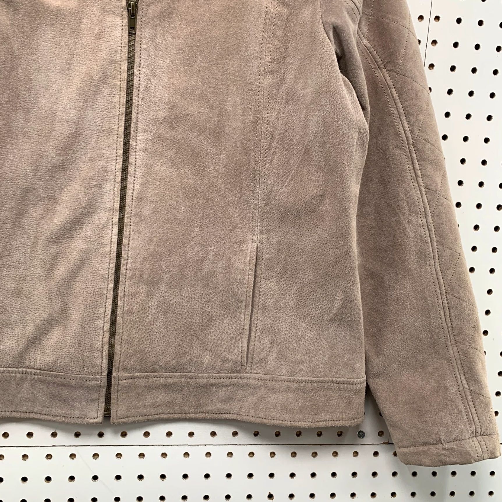 Vintage VINTAGE Ruff Hewn Leather Jacket Womens XL Brown Suede Well Worn Y2K Timeless Size XL / US 12-14 / IT 48-50 - 5 Thumbnail