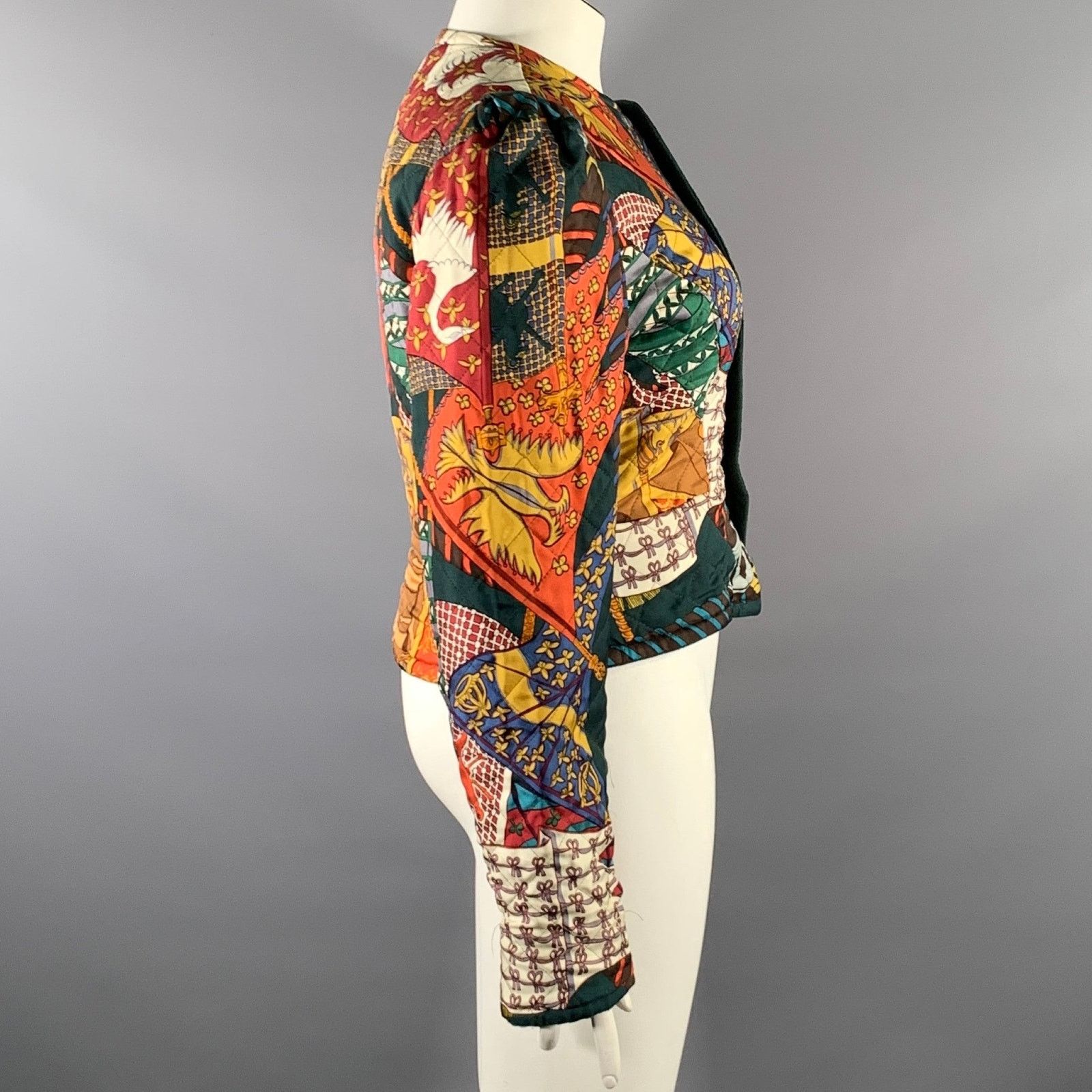 Hermes HERMES Size 12 Multi-Color Cashmere Wool Reversible Jacket Size XL / US 12-14 / IT 48-50 - 4 Thumbnail