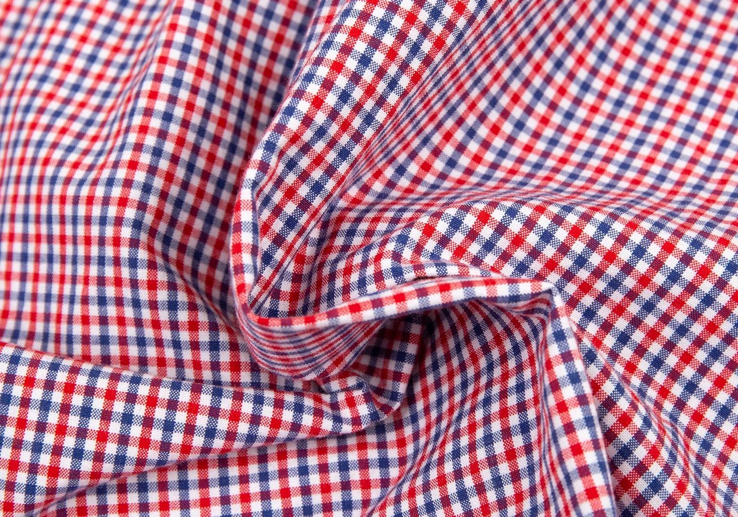 Junya Watanabe Gingham Check Short Sleeve Button-Down Shirt Red/Blue/White Size US S / EU 44-46 / 1 - 17 Thumbnail