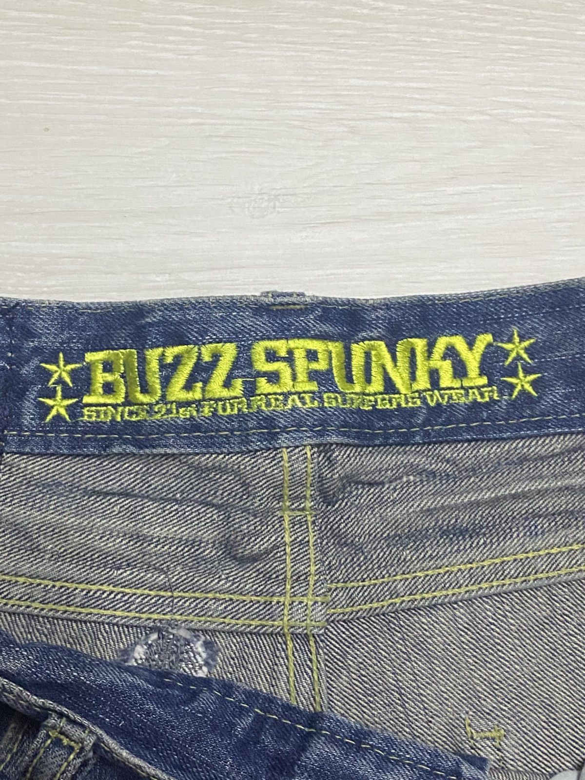 Beauty Beast Vintage Japanese Buzz Spunky Star Flare Repair Jeans Size US 32 / EU 48 - 17 Thumbnail
