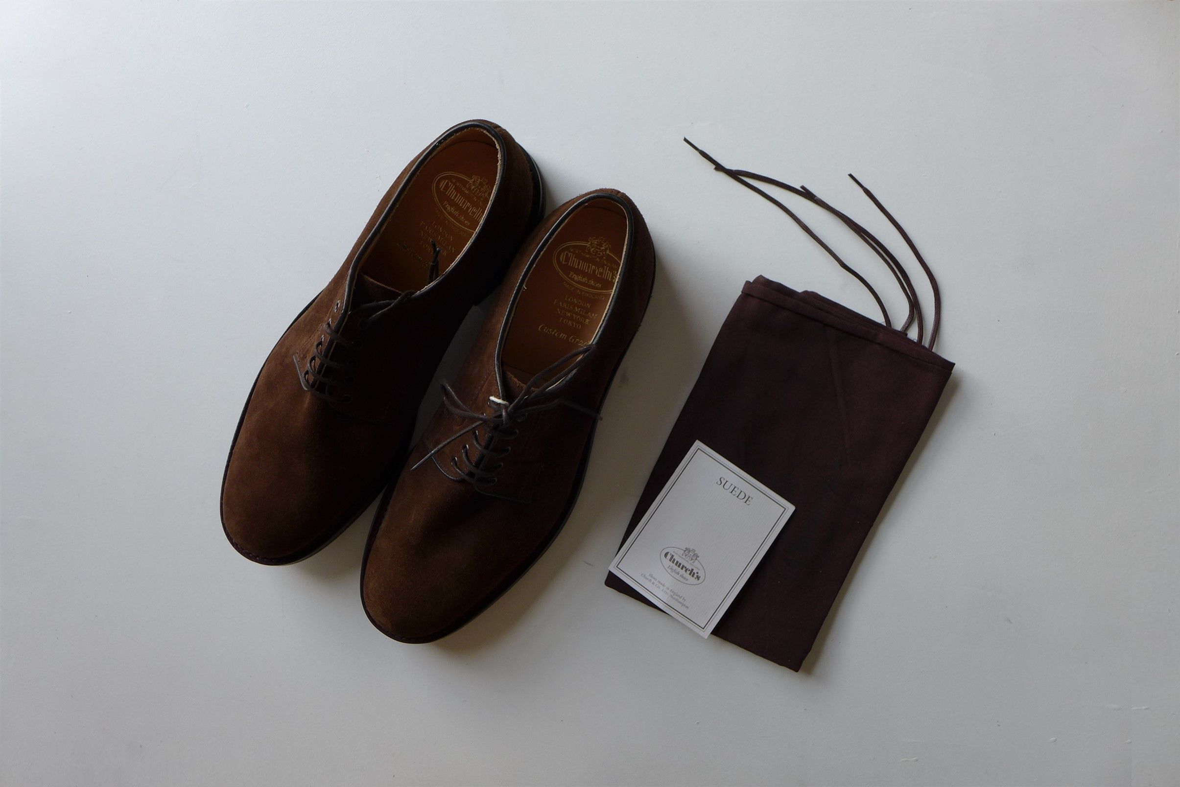 Church's n/a Churchs Bestone Derby Shoes - Sigar Castoro Suede Size US 11.5 / EU 44-45 - 2 Thumbnail