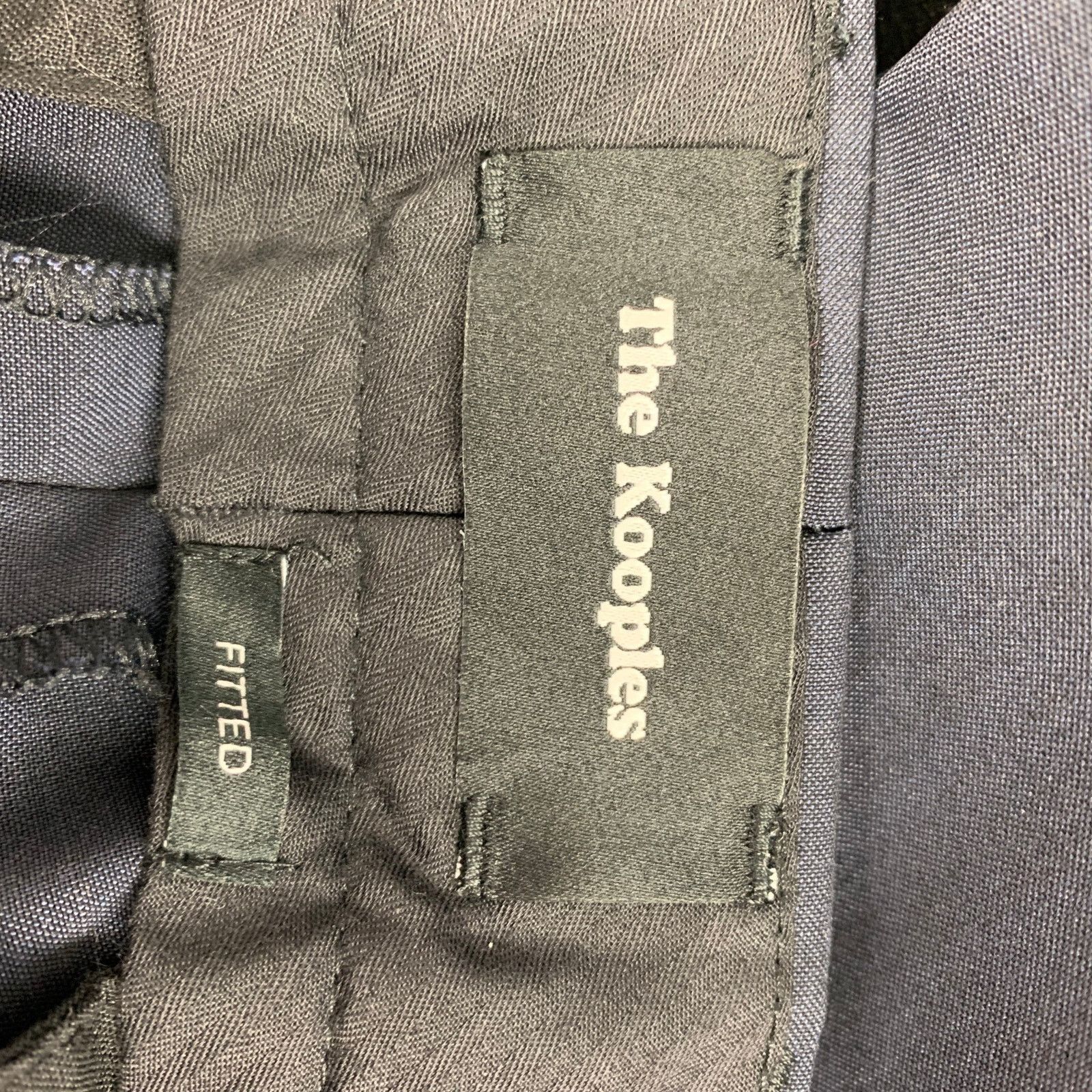 The Kooples THE KOOPLES Size 28 Navy Wool Mohair Zip Fly Dress Pants Size US 28 / EU 44 - 5 Thumbnail