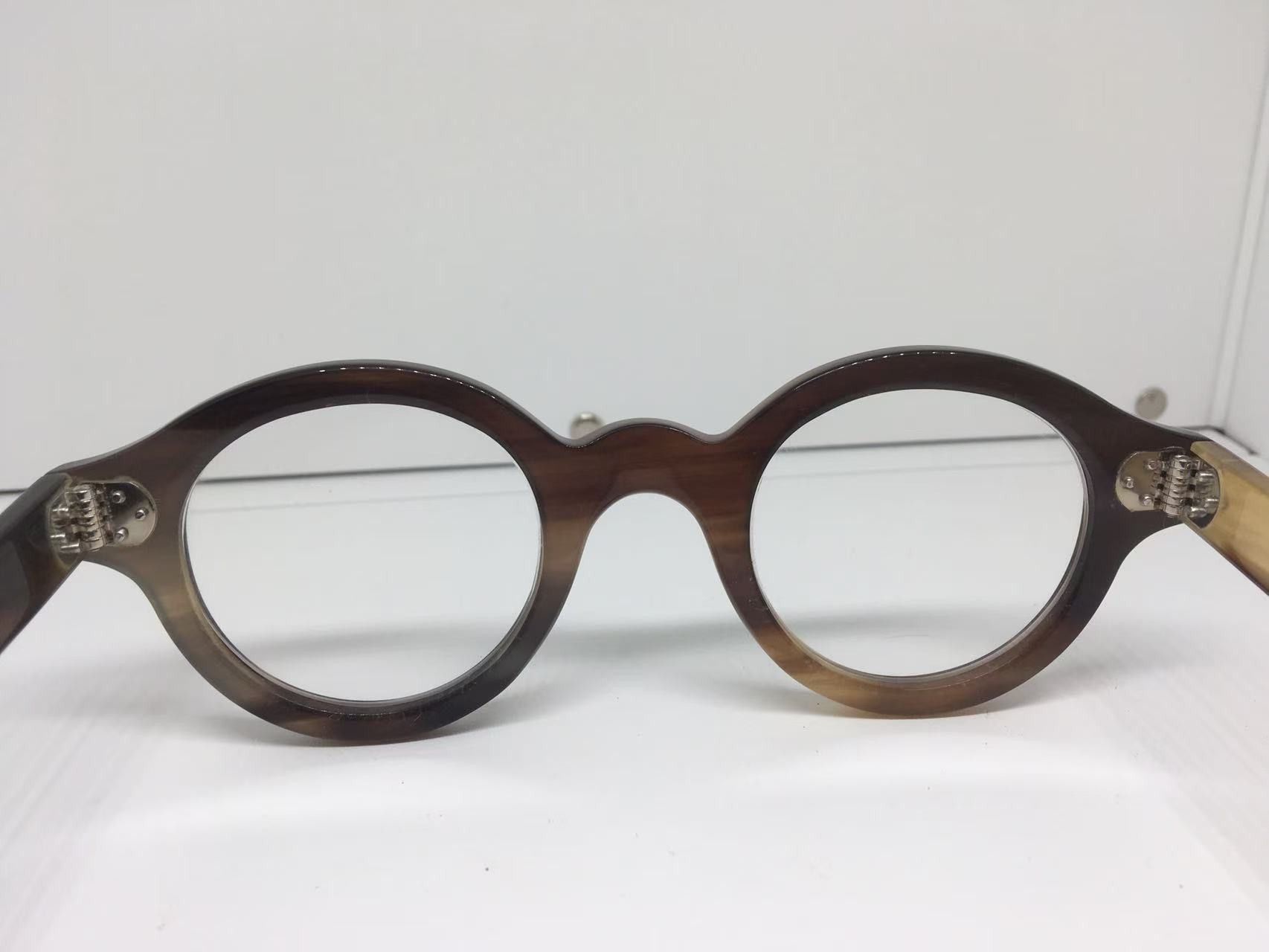 Lesca Lunetier Lesca Lunetier Genuine Horn CORBUSIER Architect Eyeglasses Size ONE SIZE - 5 Thumbnail