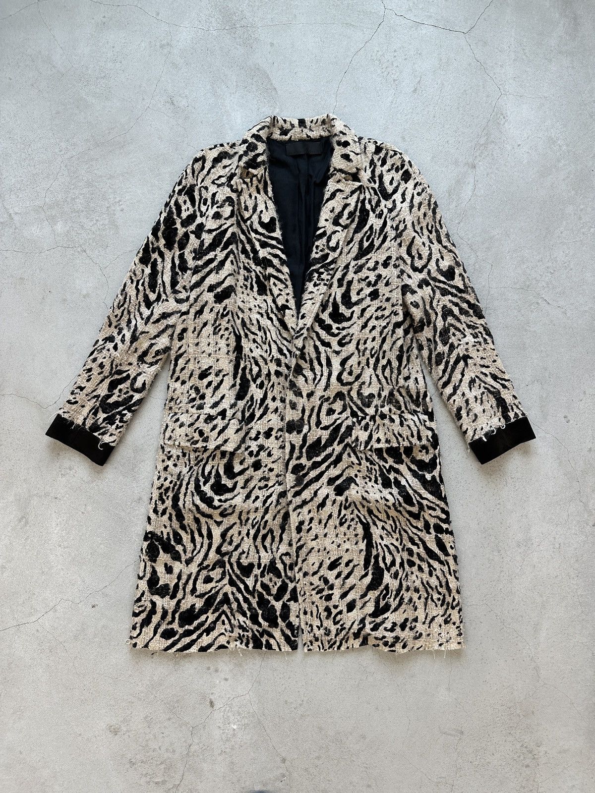 Haider Ackermann Haider Ackermann FW18 Animal Print Tweed Coat | Grailed