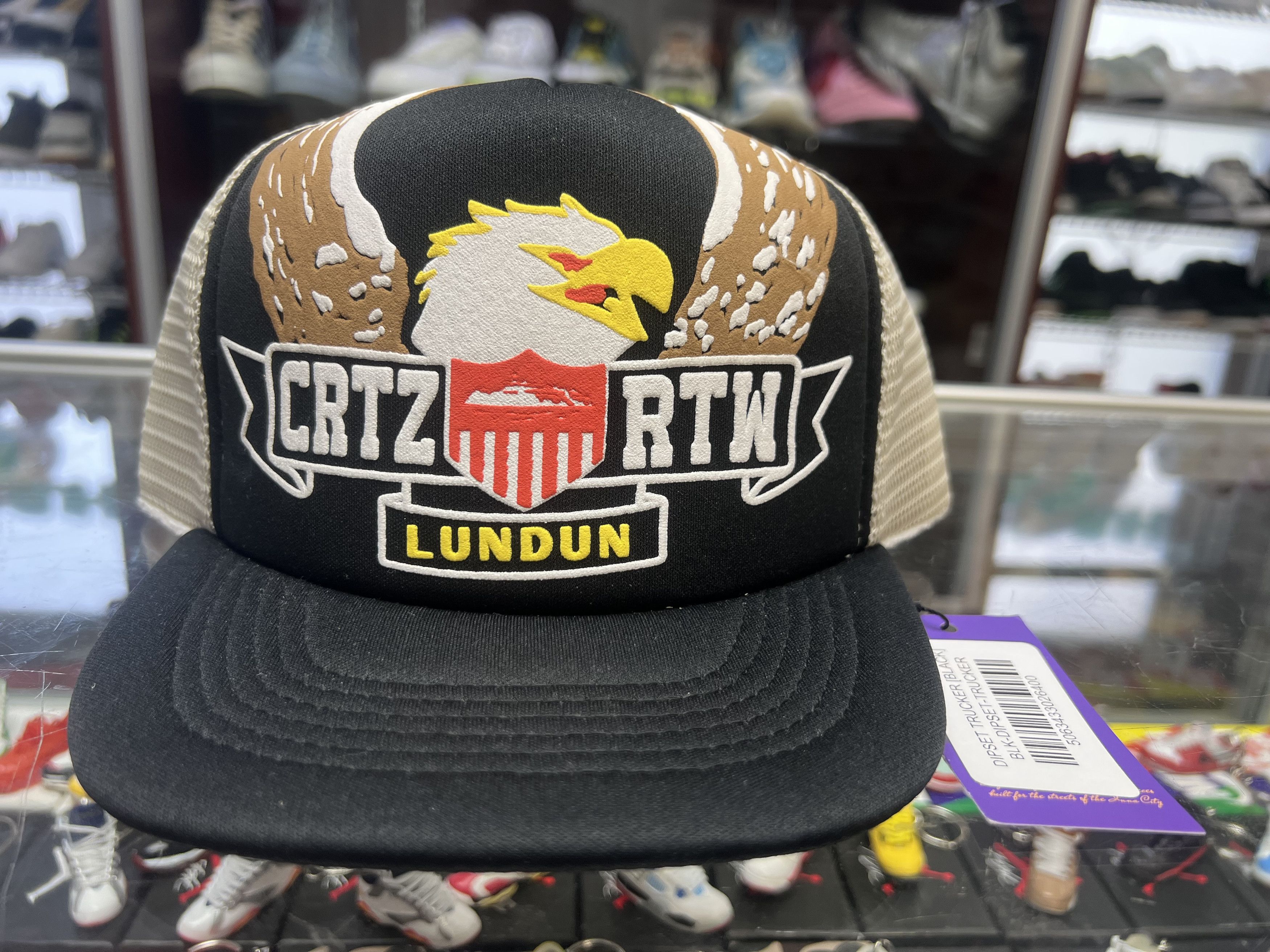 Corteiz Dipset Trucker Hat Black Brand New