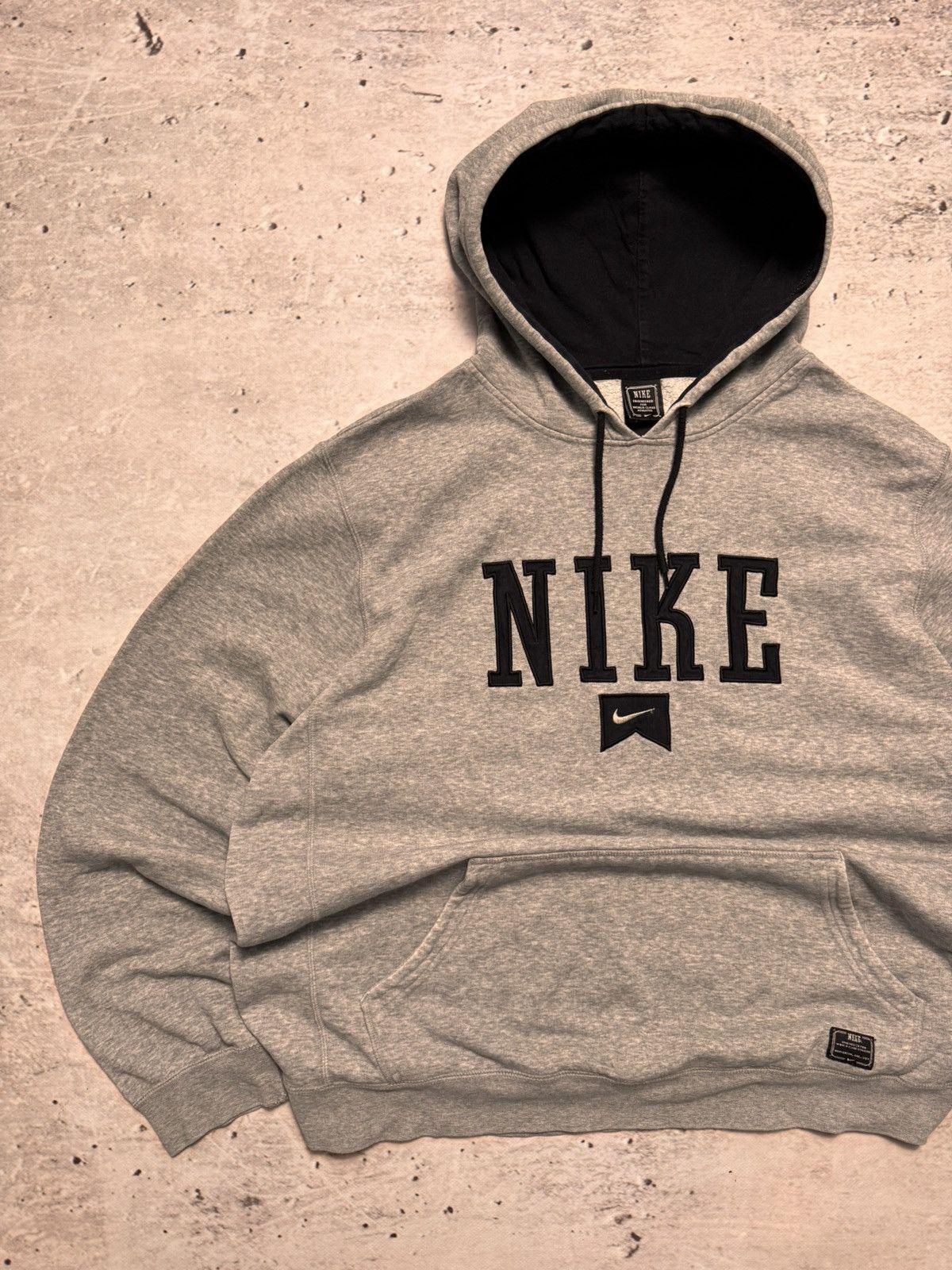 Nike × Vintage NIKE VINTAGE CENTER LOGO OVERSIZE BOXY HOODIE Size US XL / EU 56 / 4 - 2 Thumbnail