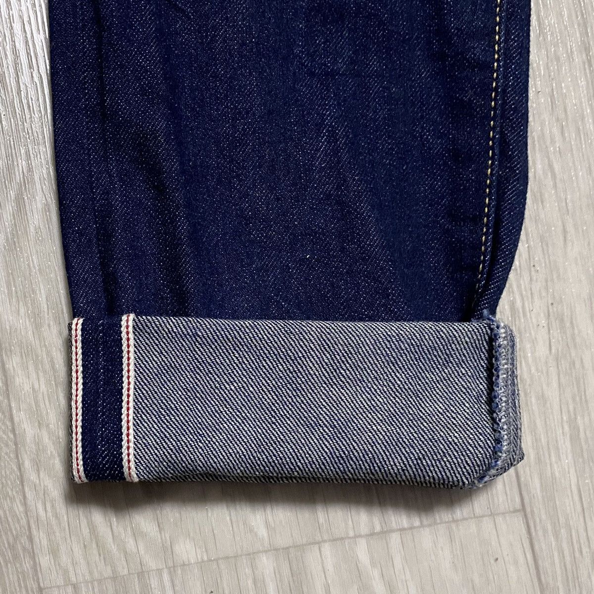 H&M H&M Navy Selvedge Selvage Slim Regular Waist Denim Jeans Size US 29 - 20 Thumbnail