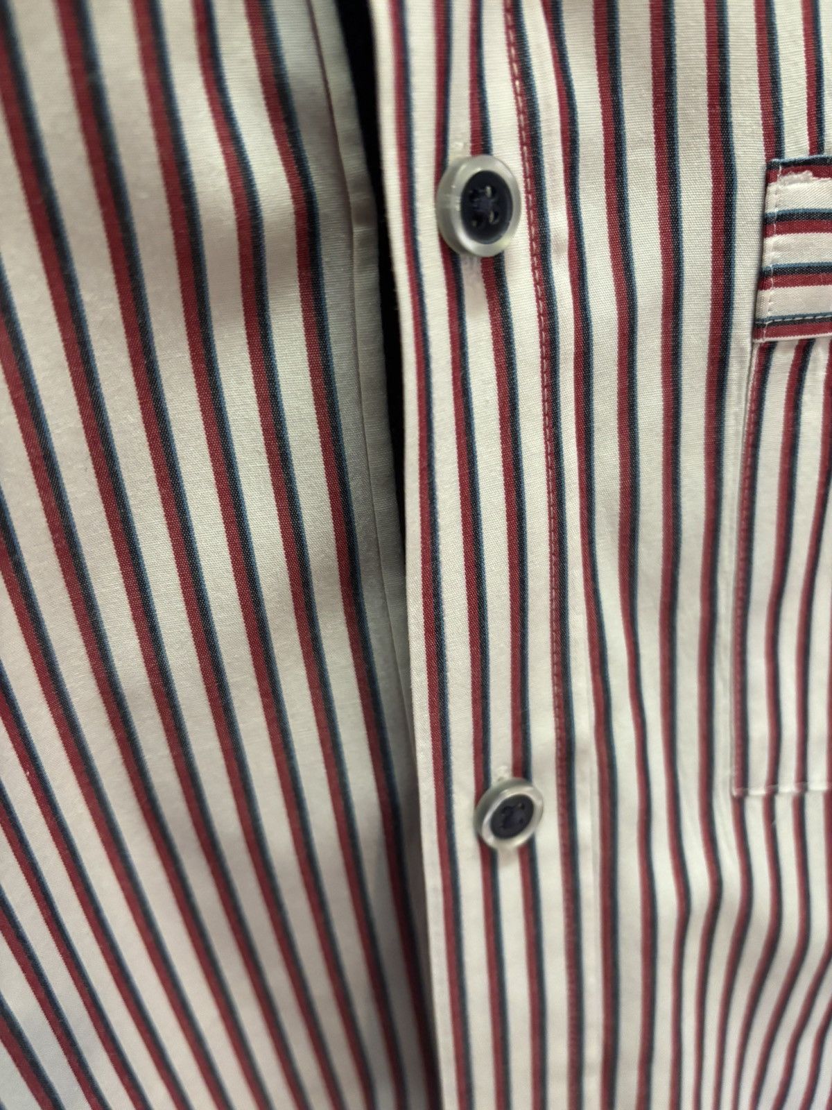 Express Men's Express Fitted Stripped Button Down Shirt (S/14-14.5) Size US S / EU 44-46 / 1 - 3 Thumbnail