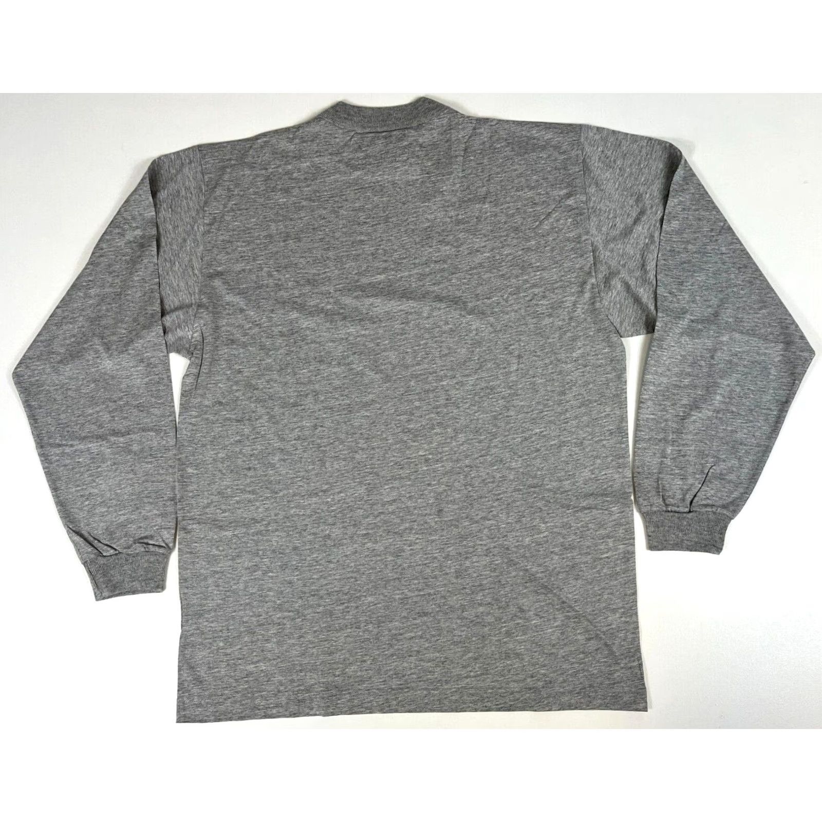 Levi's VINTAGE Levi's 501 Jeans Cult Men T-Shirt Long Sleeve Crew Neck Sz L Gray 1990s 90s Size US L / EU 52-54 / 3 - 2 Thumbnail