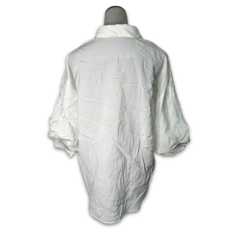 Other Endless Rose Blouse Oversized Fit Button Down White XS NWOT Size XS / US 0-2 / IT 36-38 - 5 Thumbnail