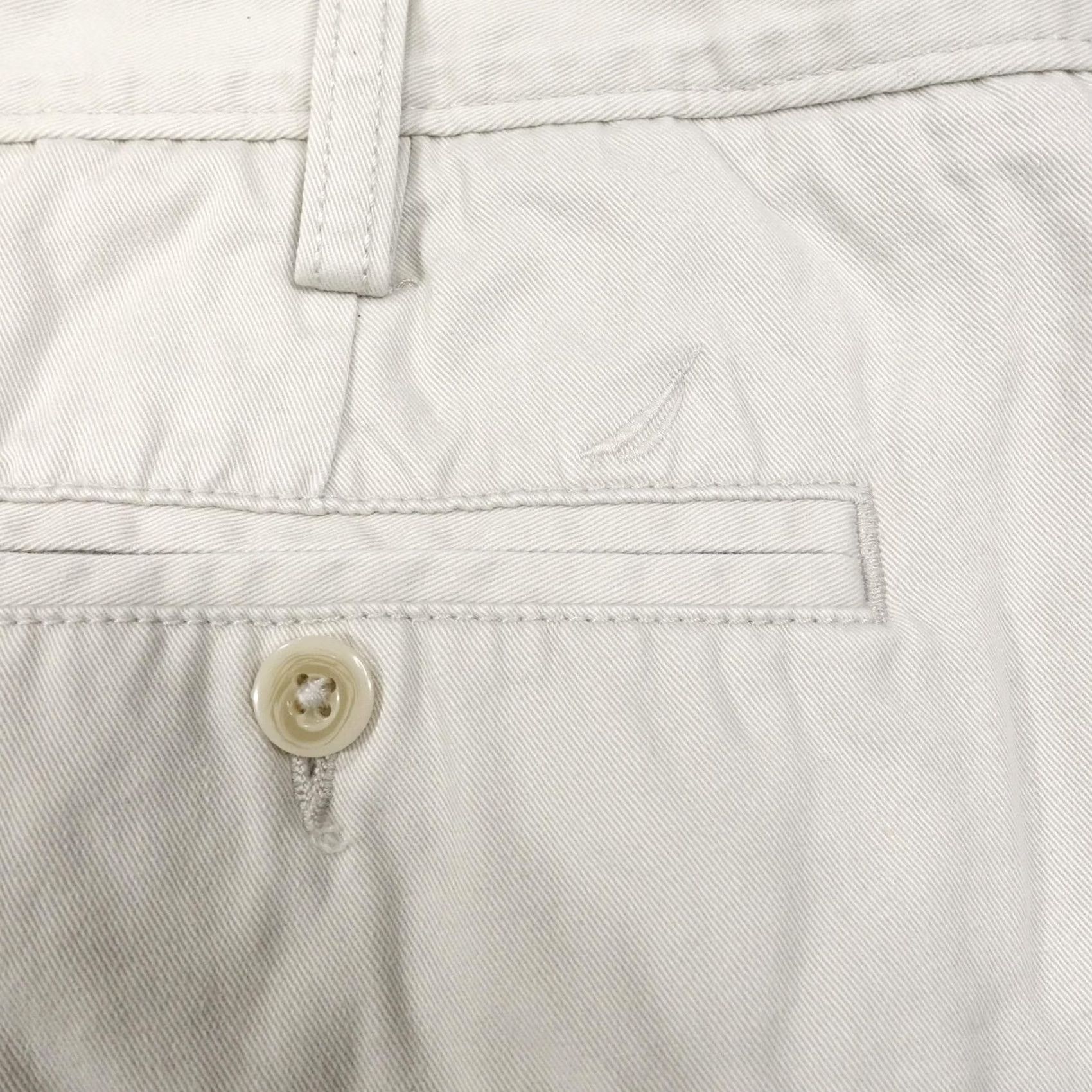 Nautica Nautica Shorts Mens 38 Beige Chino Cotton Flat Front Casual 9 Inseam Pockets Size US 38 / EU 54 - 4 Thumbnail