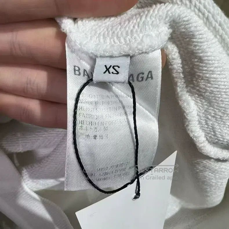 Balenciaga Balenciaga Rainbow White Wheat Ear Logo Embroidered Hoodie Size US XS / EU 42 / 0 - 5 Thumbnail