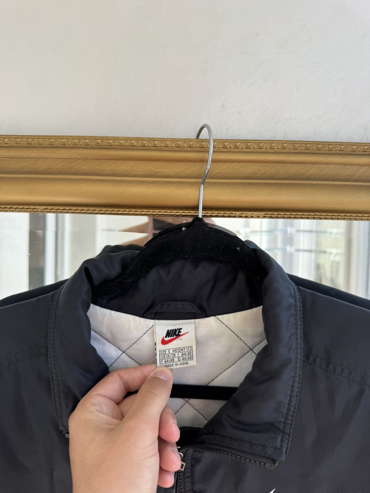 Nike Vintage 90s Nike Puffer Bomber Jacket Big Logo Size US S / EU 44-46 / 1 - 4 Thumbnail