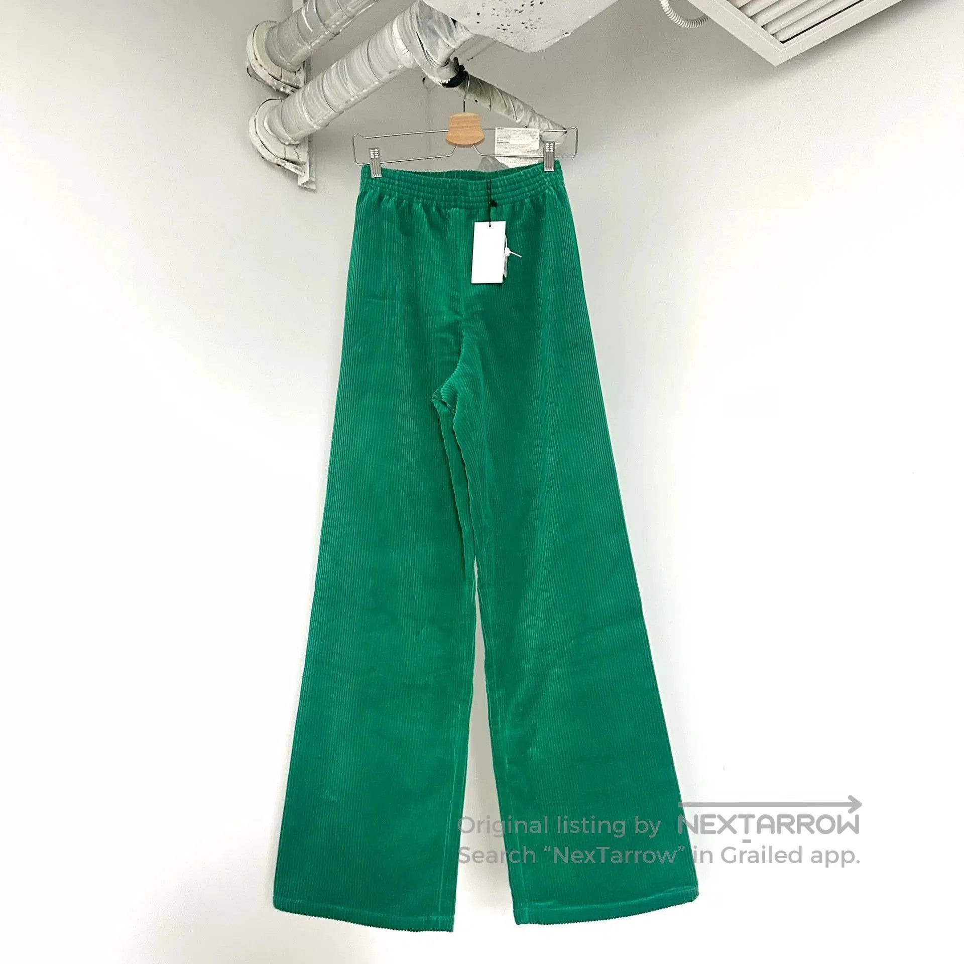 Raf Simons RAF SIMONS ARCHIVE REDUX Green Corduroy Pants. Size US 28 / EU 44 - 1 Thumbnail