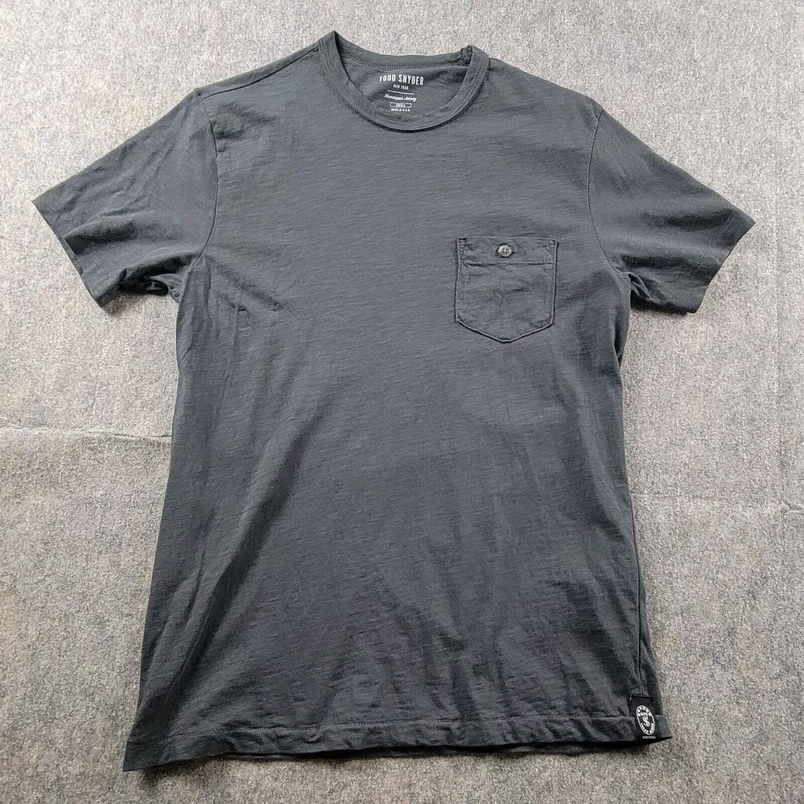 Todd Snyder Todd Snyder Homespun Slub Pocket T-Shirt Gray Short Sleeve Size US S / EU 44-46 / 1 - 1 Thumbnail