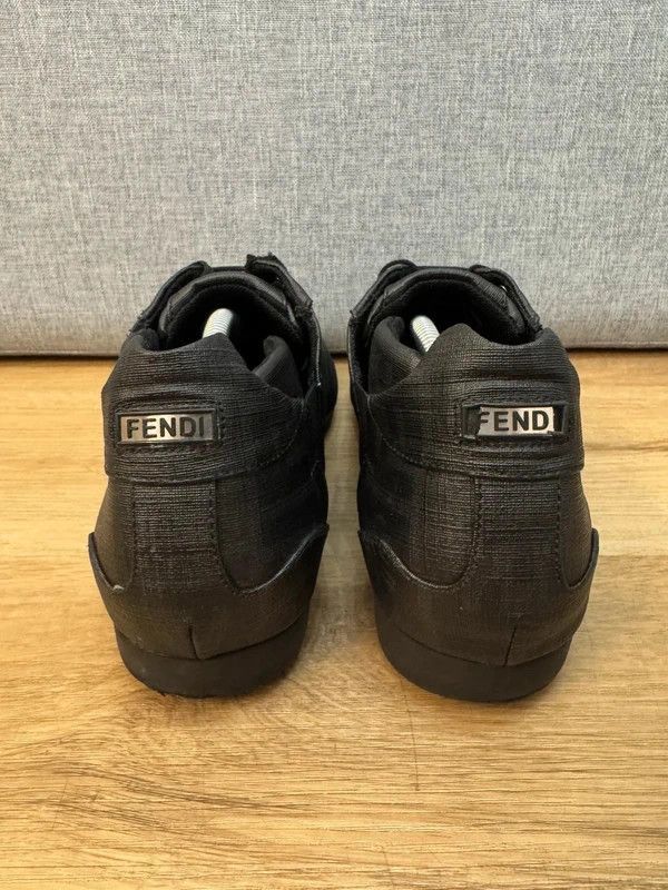 Fendi Fendi Roma Black Coated Canvas Monogram Low Sneakers 11 45 Size US 12 / EU 45 - 8 Thumbnail